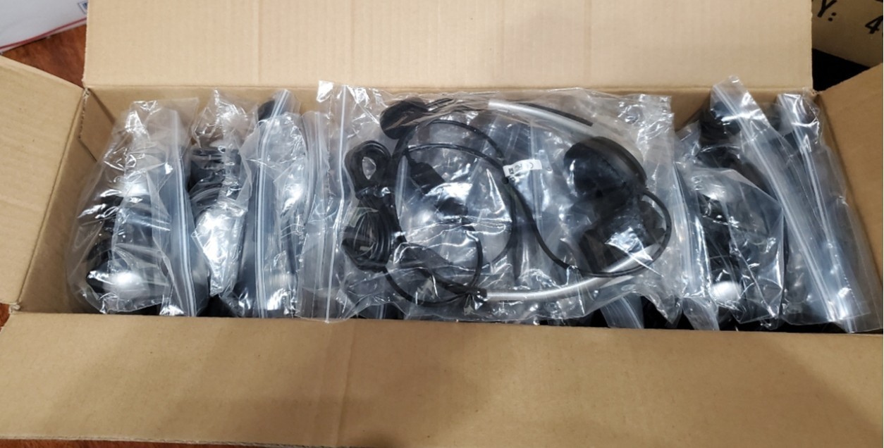 Rosetta Stone Headset Microphones USB VOIP New Sealed Bulk Pack of 40