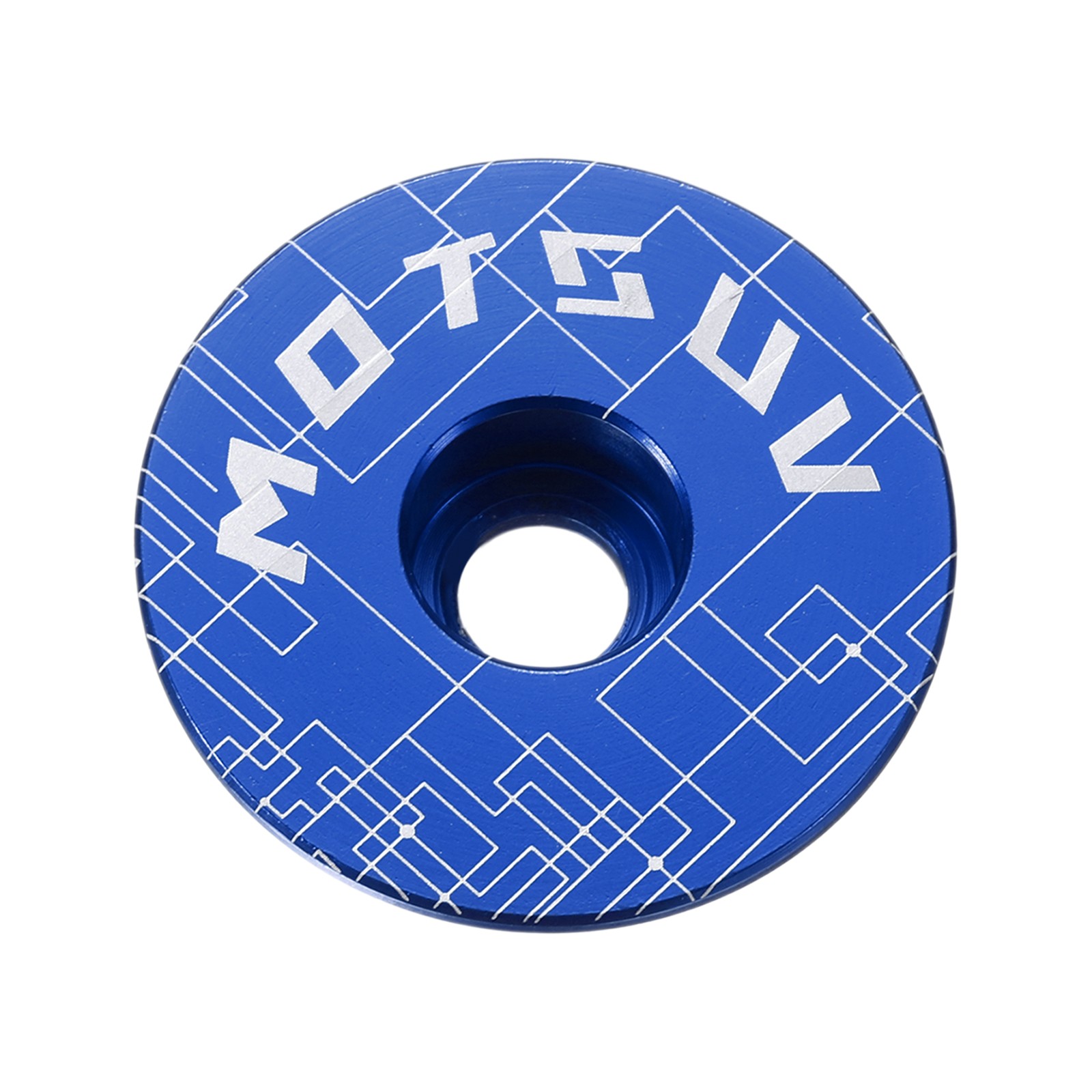 1 1/4" OD Bike Headset Stem Top Cap for Mountain Road MTB Bicycle Blue]
