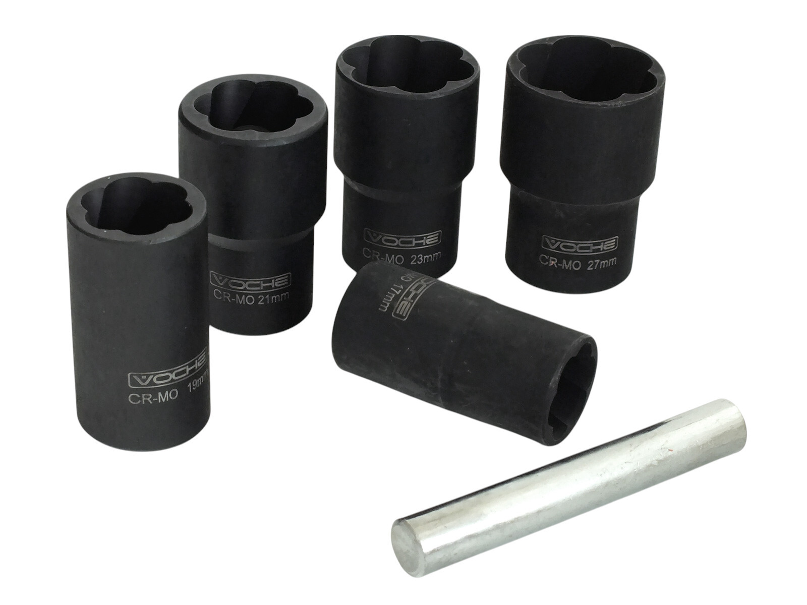 1/2" Locking Wheel Nut Remover Stud Bolt Impact Twist Sockets Extractor Tool Set