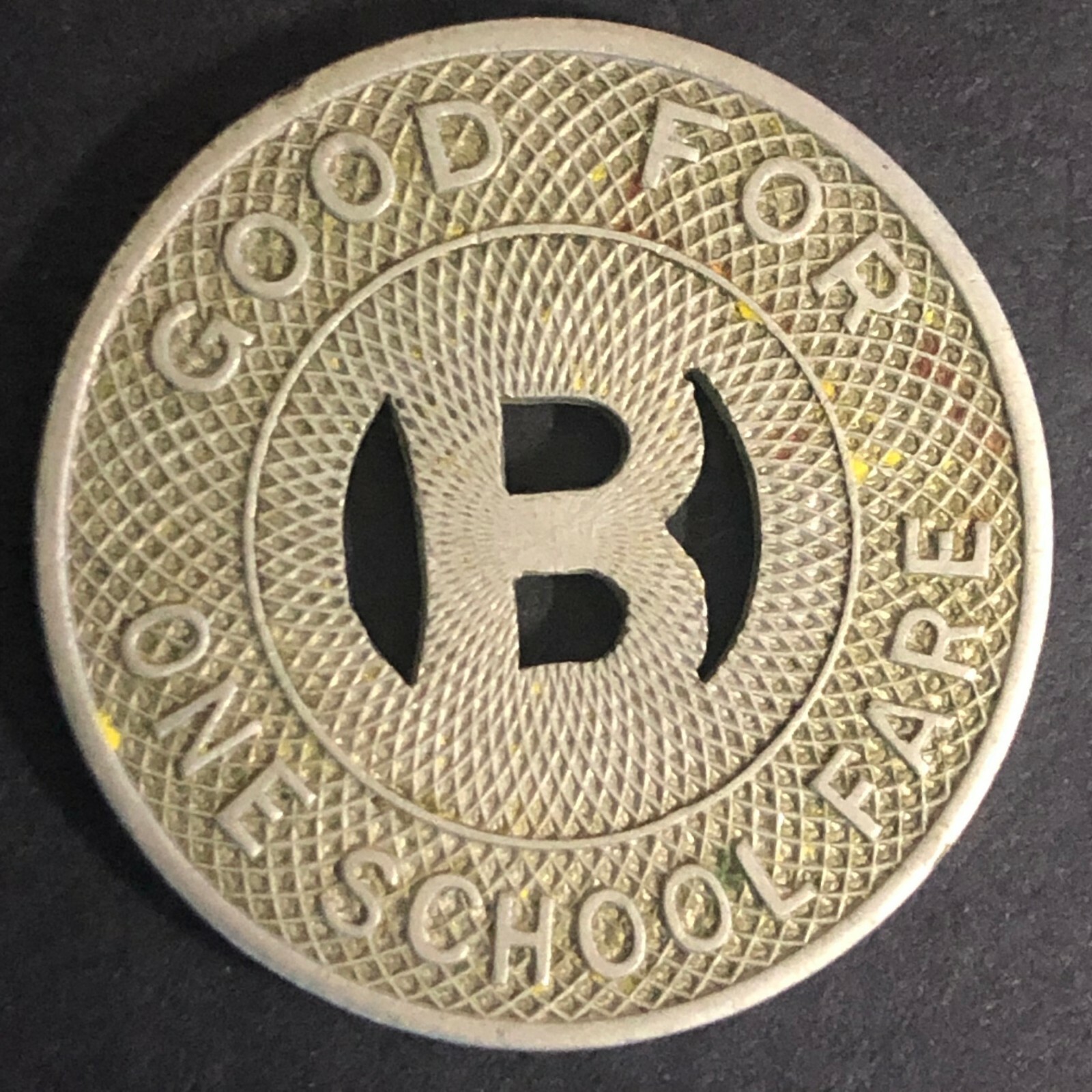 Scarce 23mm Brass Token Bellingham Transit (Washington) Good For One School Fare