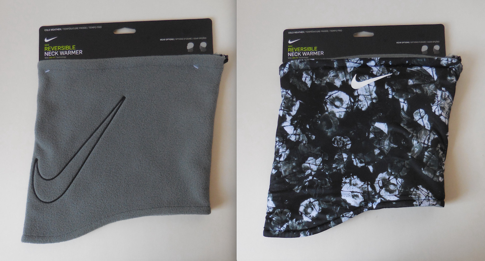Nike Neck Warmer 2.0 Reversible Adult Unisex Anthracite/Smoke Grey/Black