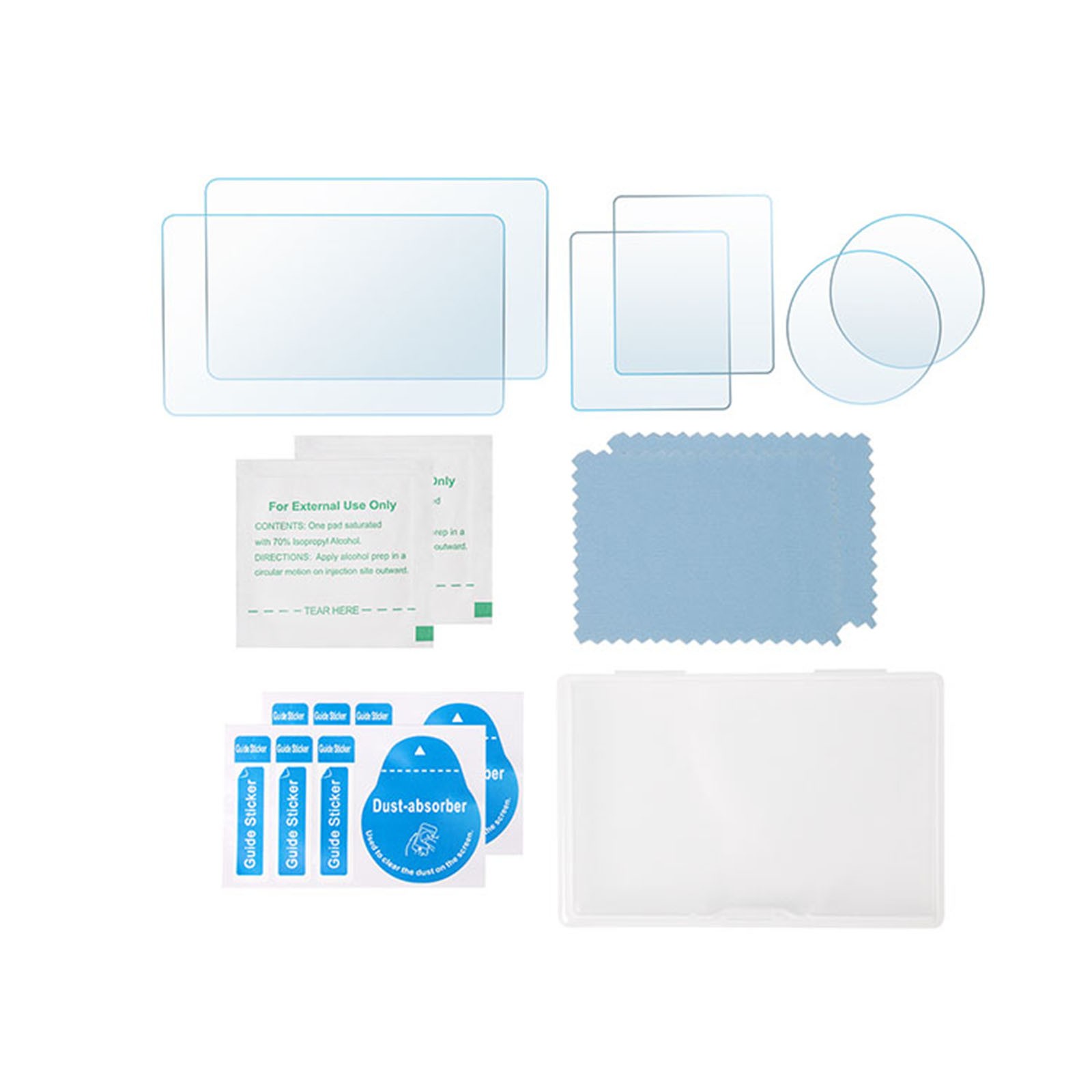 Lens Protection Film+Front and Rear DisplayTempered Film Set for OSMO ACTION 4