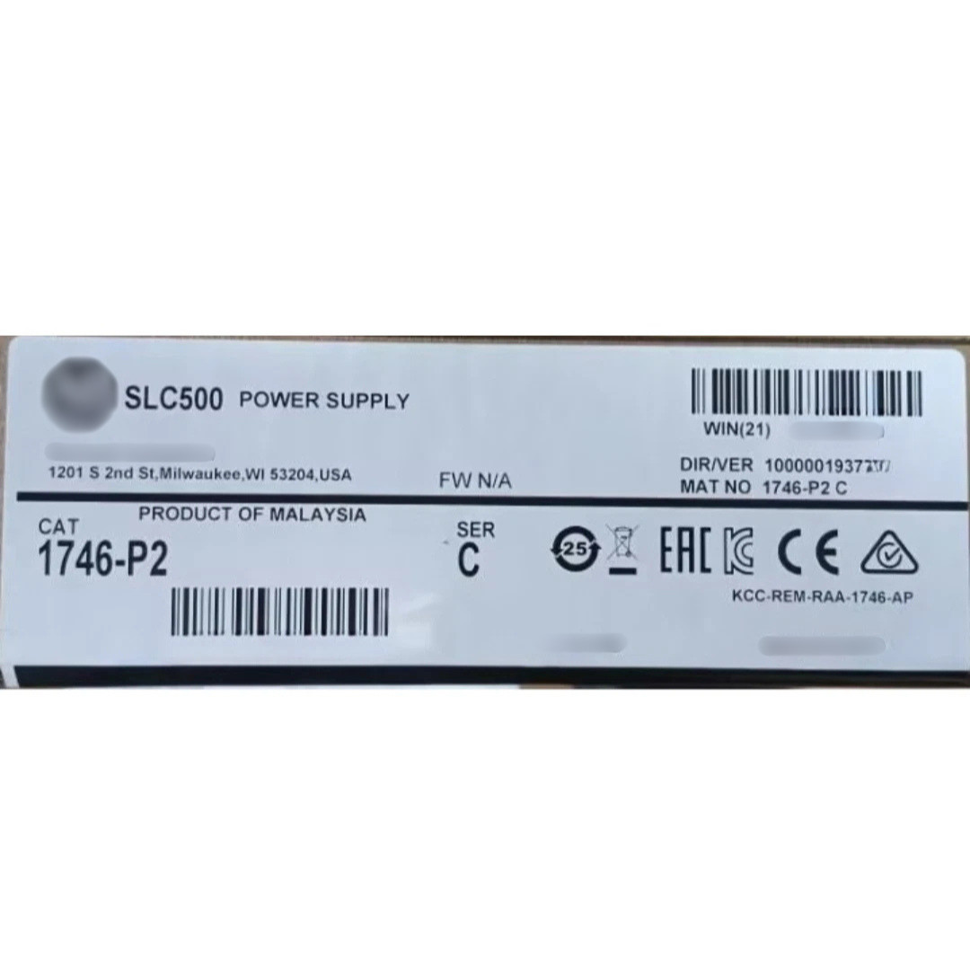 New Pre-owned  1746-P2 Ser C SLC Rack Mounting Power Supply | 1746-P2/C