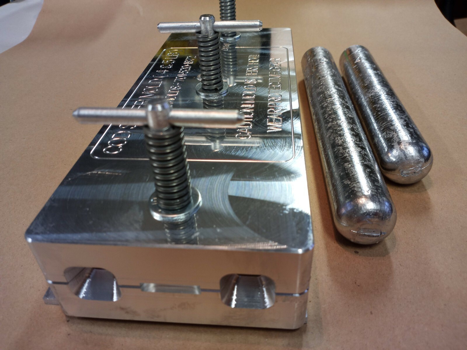 Cod Sinker / Deep Drop Weight Mold 4 LB ( 2 Cavity ) Aluminum CNC