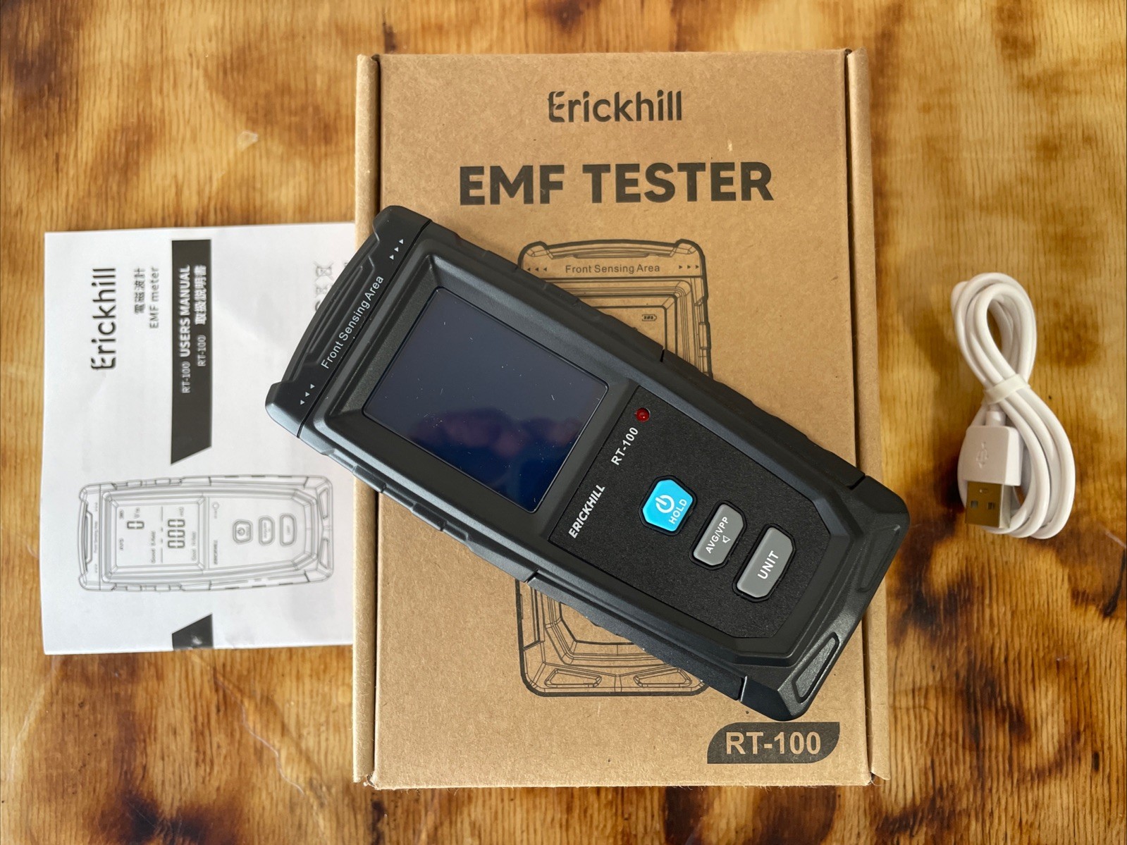 ERICKHILL RT-100 EMF Tester - Professional Electromagnetic Field Meter