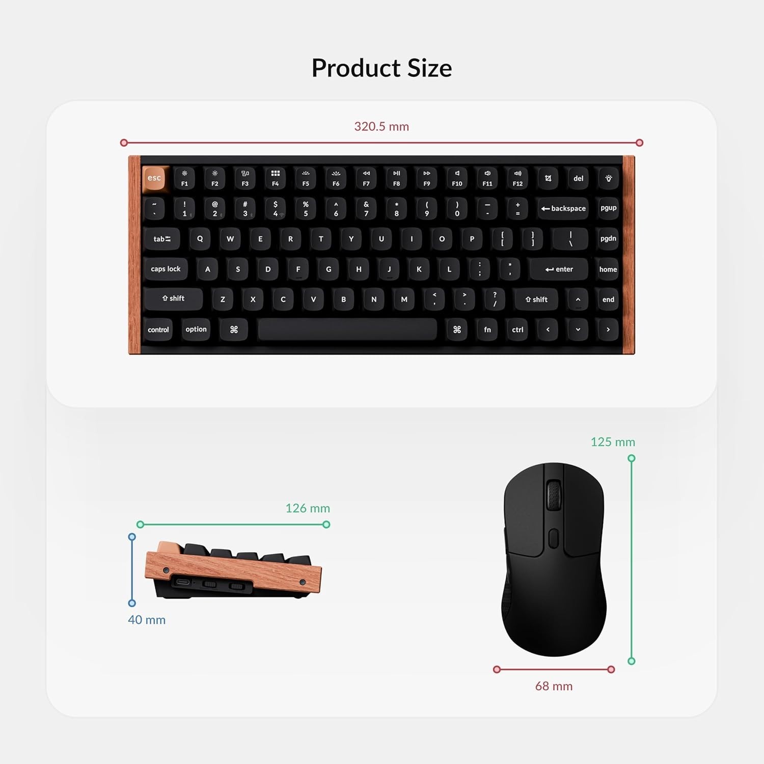 Keychron K2 HE Wireless Magnetic Keyboard & M3 79g Lightweight Mouse - PC & Mac™