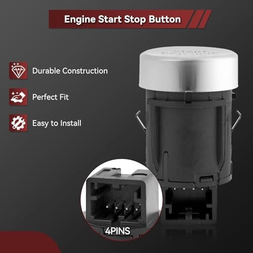 Start Stop Push Button Switch for Vw Tiguan 2008-2018 Golf Plus 2009-2014