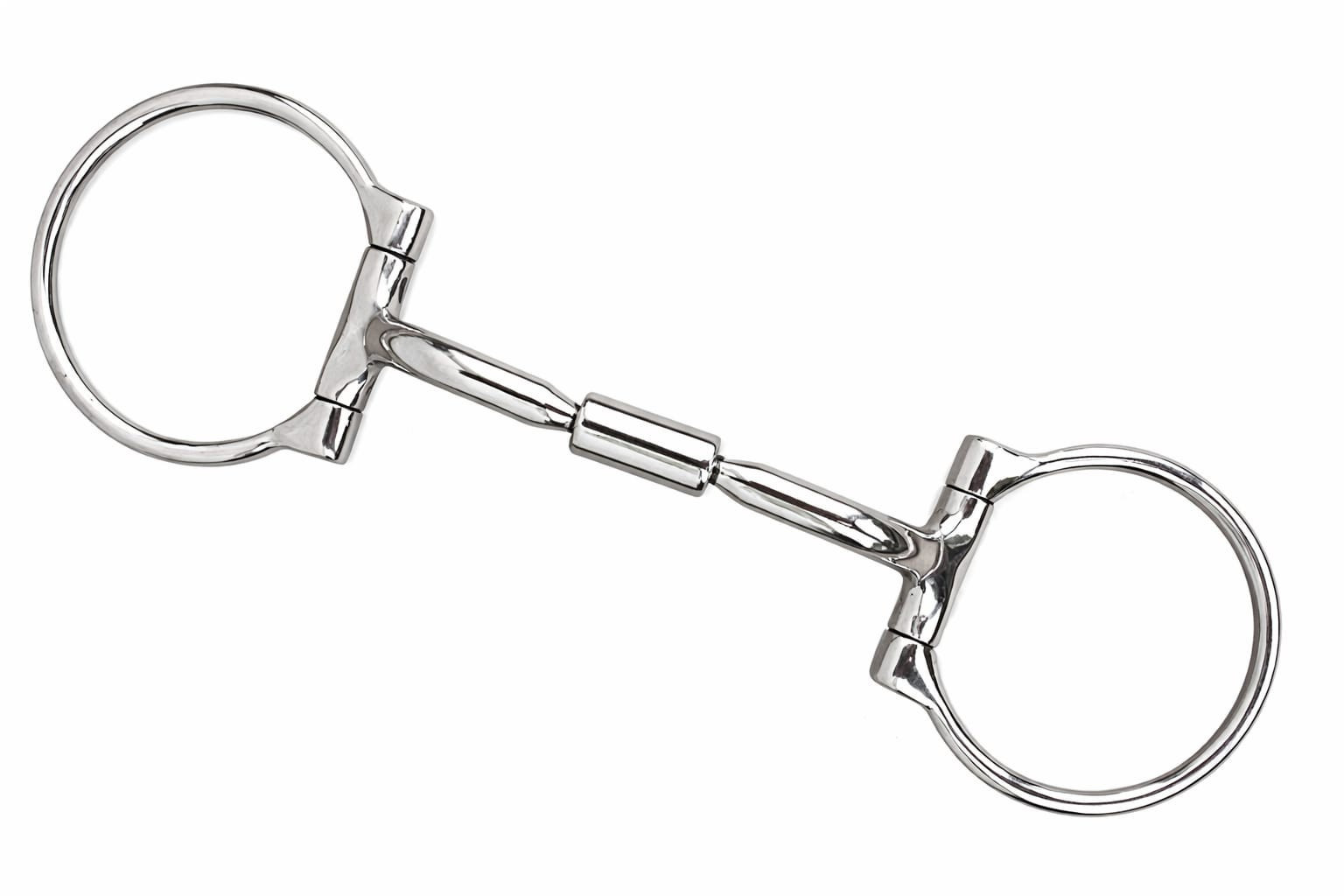 Horse Western EggButt Comfort Barrel Myler D ring Bits Horse Riding Snaffle