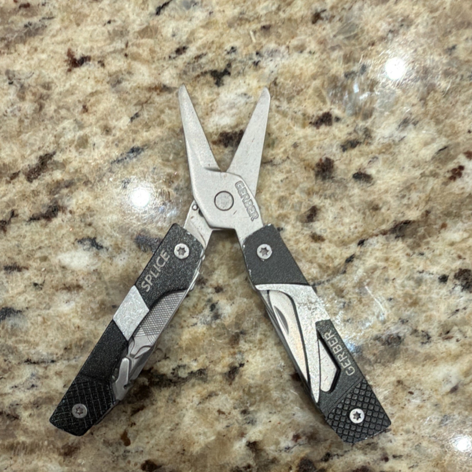 Gerber Splice Multi-Tool Black/Silver Metal Blade & Handle 1 Piece
