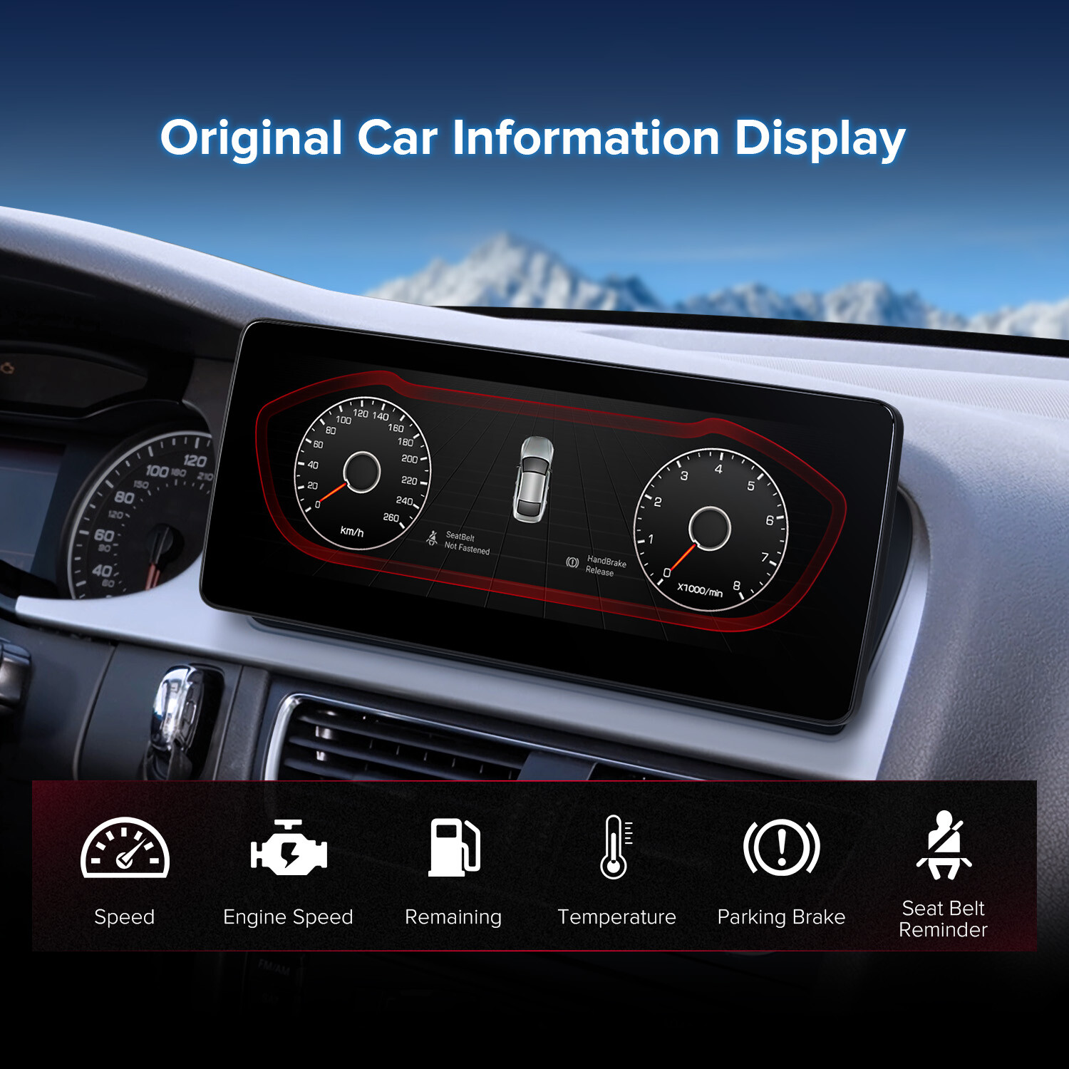 12.3" Screen for Audi A4 A5 Car Stereo Navigation GPS Octa Core Bluetooth 4G 64G