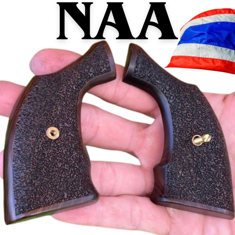 Grip for NORTH AMERICAN ARMS size mini Revolver PUG Handcraft pistol wood THAI