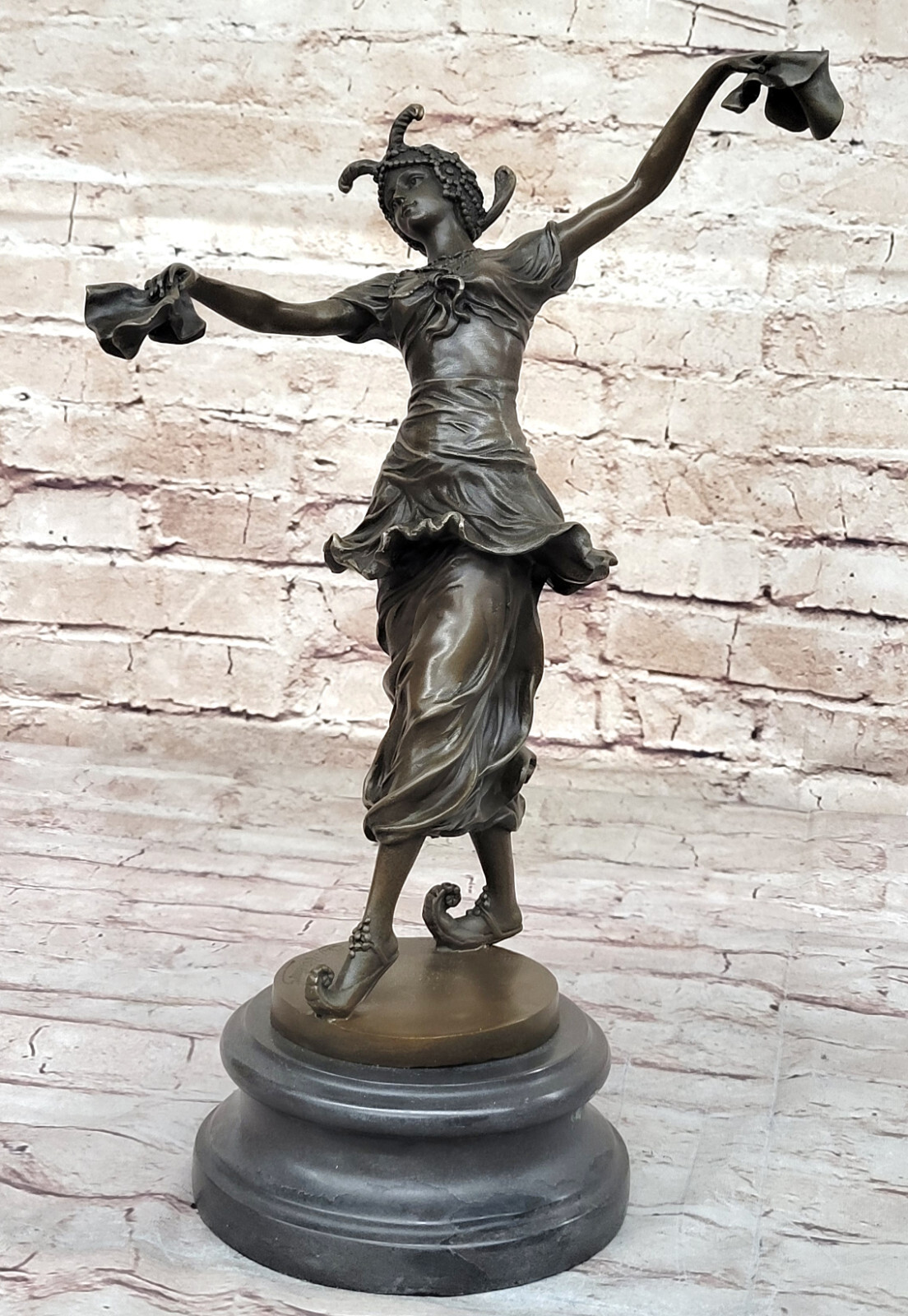 Art Deco Collectible Turkish Dancer Bronze Statue by CL J R Colinet Detailed
