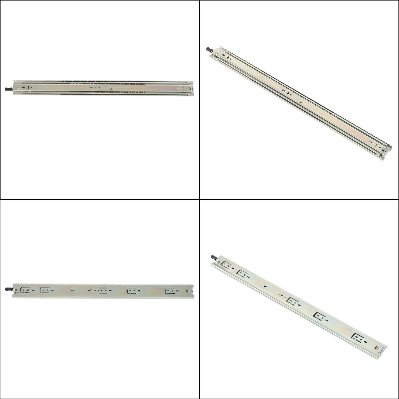Drawer Slides with Lock Full Extension Heavy Duty 24 Inch Side Mount 150 Lbs