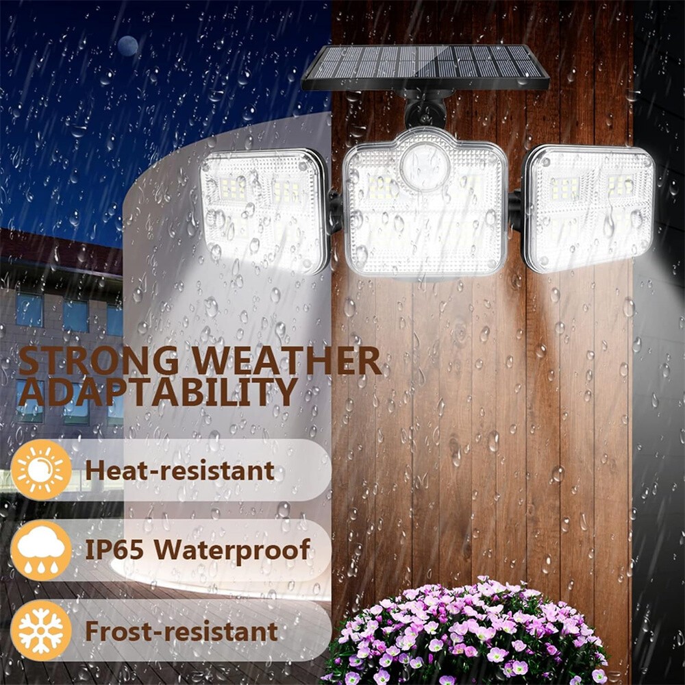2 Pack 50000LM LED Solar Lights Outdoor Waterproof Motion Sensor Security Lamp