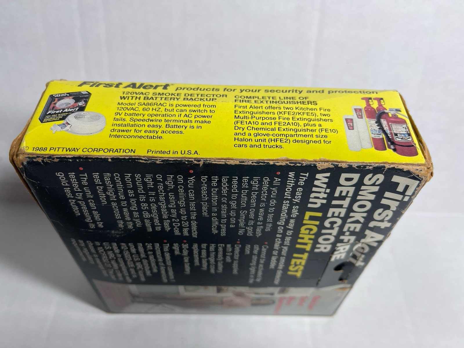 Pittway First Alert Smoke Fire Detector Sealed Box Model SA90LT