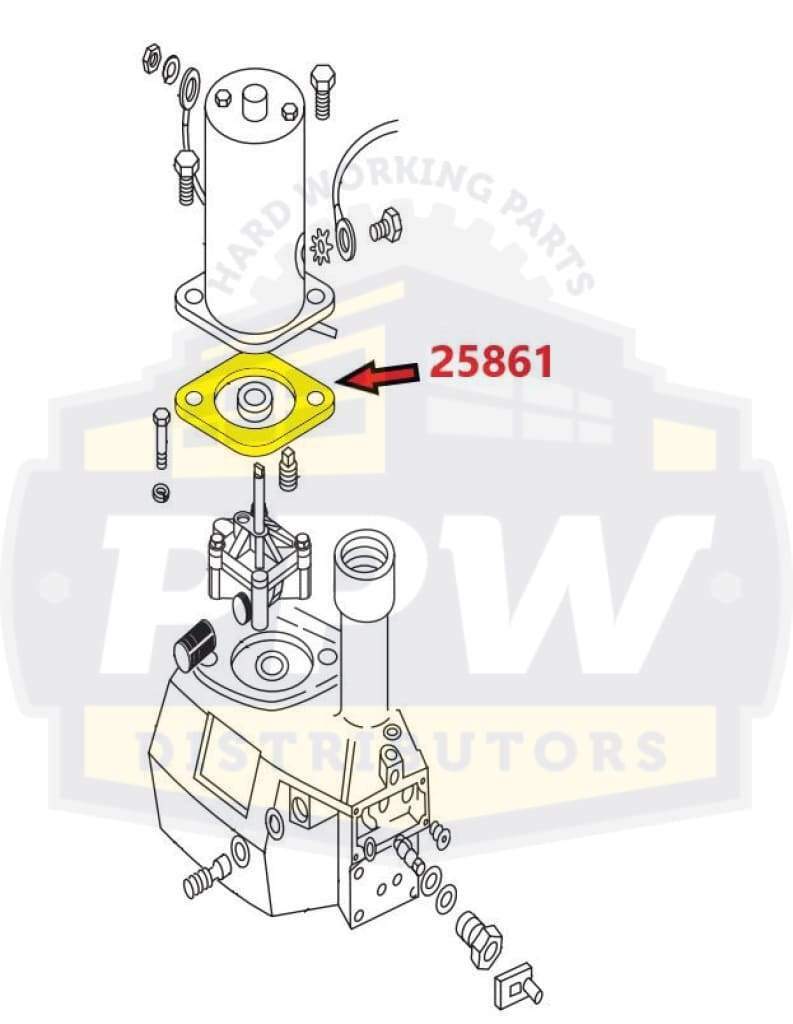Western Fisher Cable Control Pump Gasket Kit 55350 55357 25861
