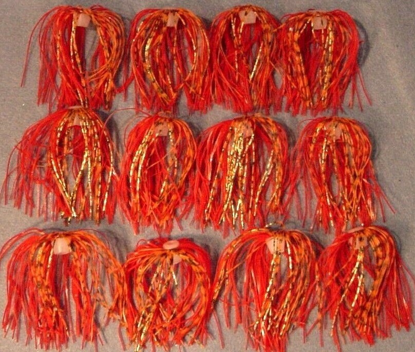 12 ~BIO-FLEX® Silicone Spinnerbait *Pro-Tie Skirts "Guntersville SLAMIN' RED"