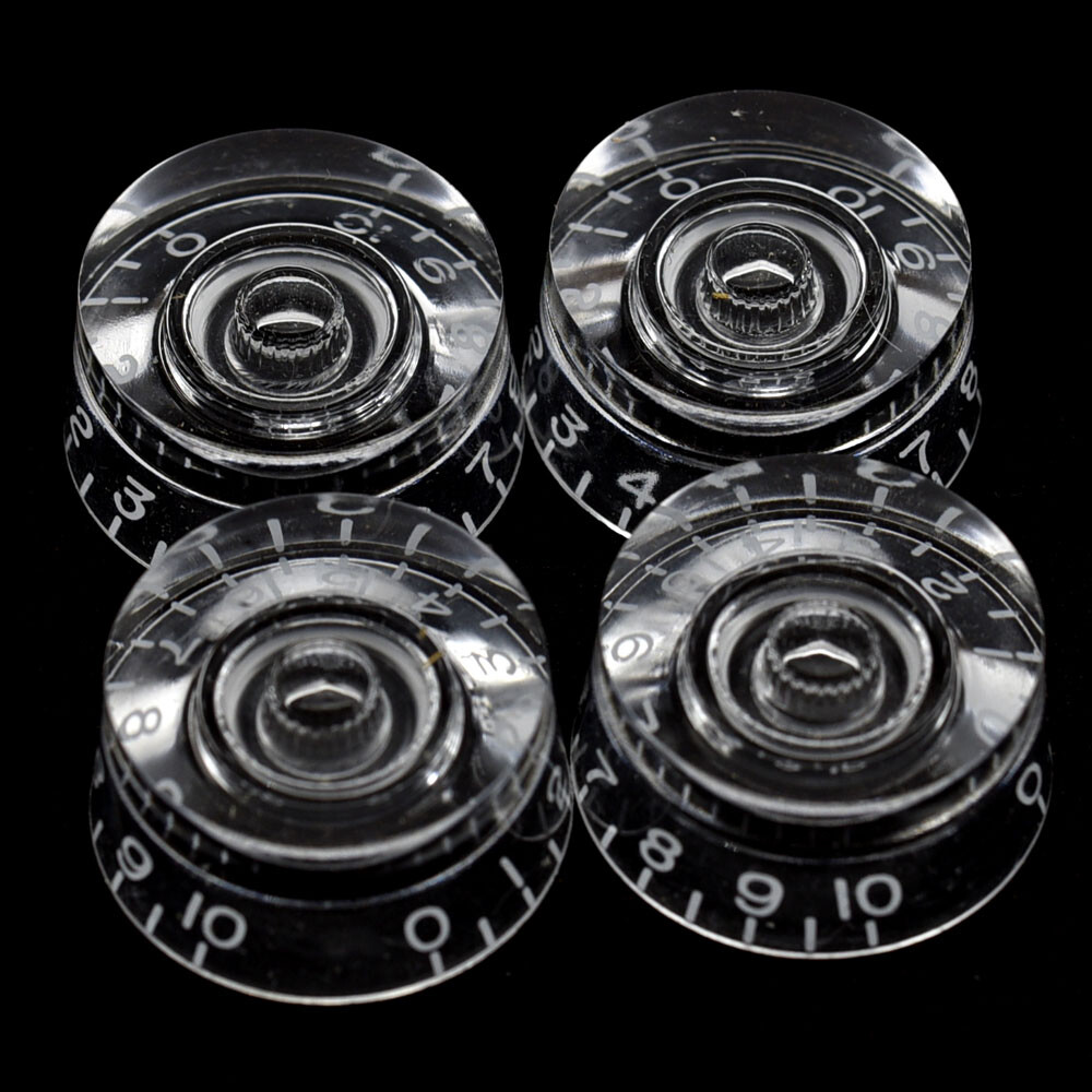 LP Guitar Knob USA Fine Spline Speed Dial Control Knobs for CTS Pots transparent