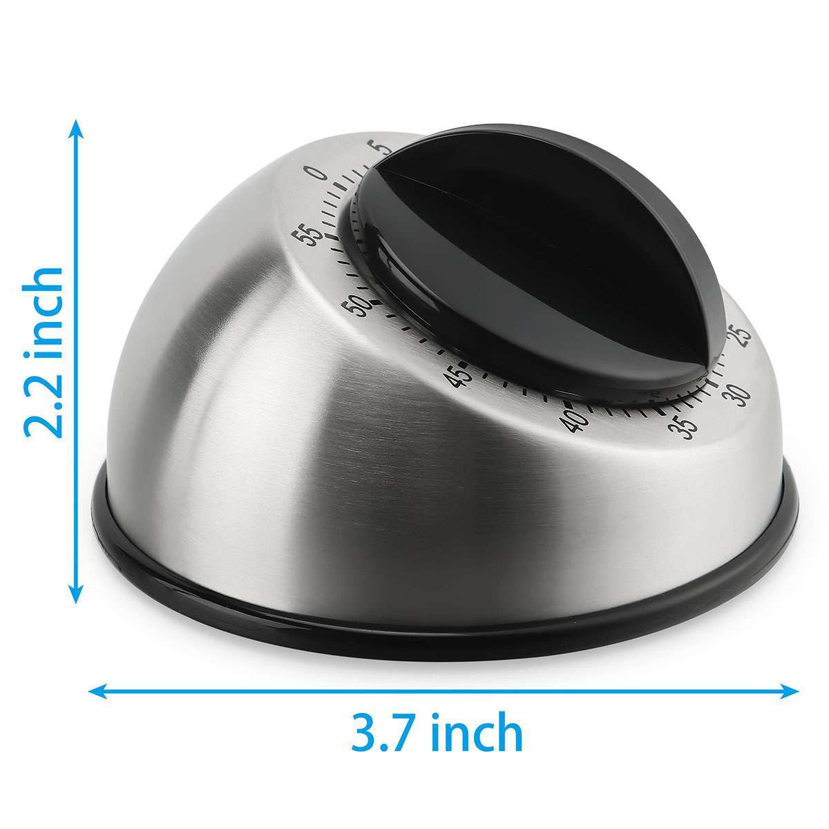 Mechanical Kitchen Timer 60min Countdown Cooking Wind Up Visual Alarm Reminder