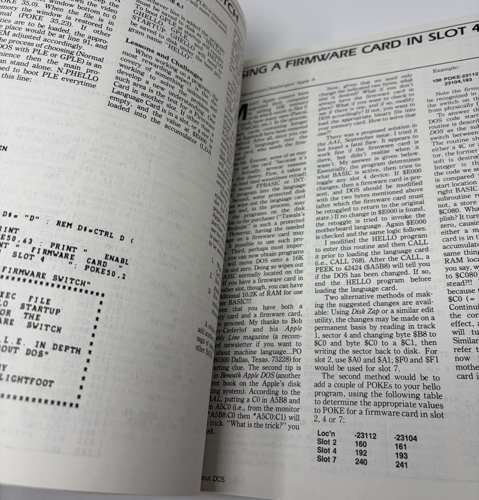 Call-A.P.P.L.E. Book No. Three All About DOS Computer User Group Circa 1978