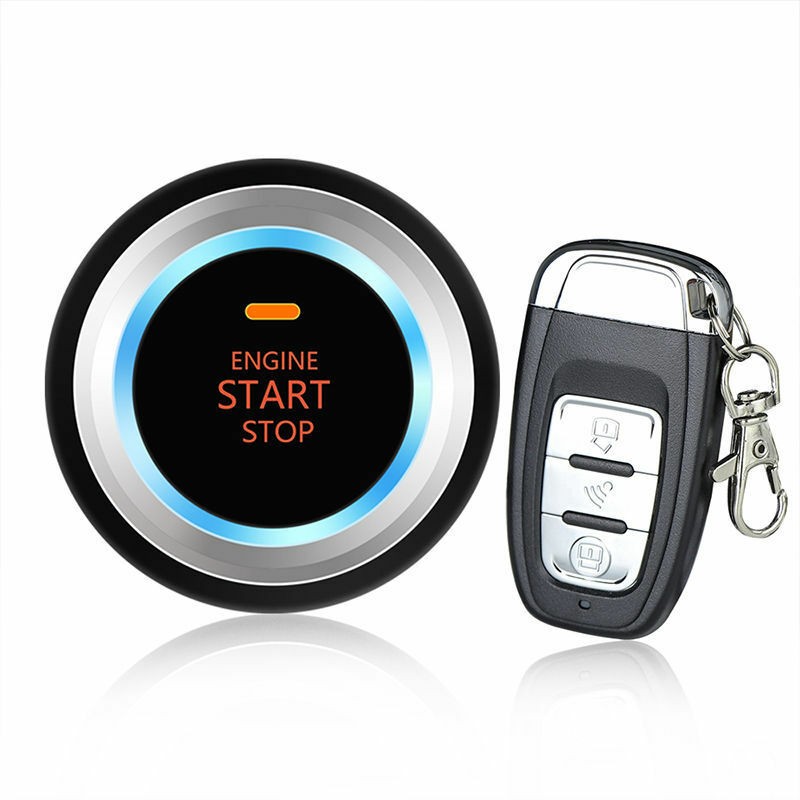 8x Car SUV Vibration Alarm System Ignition Engine Start Push Button Remote Kit