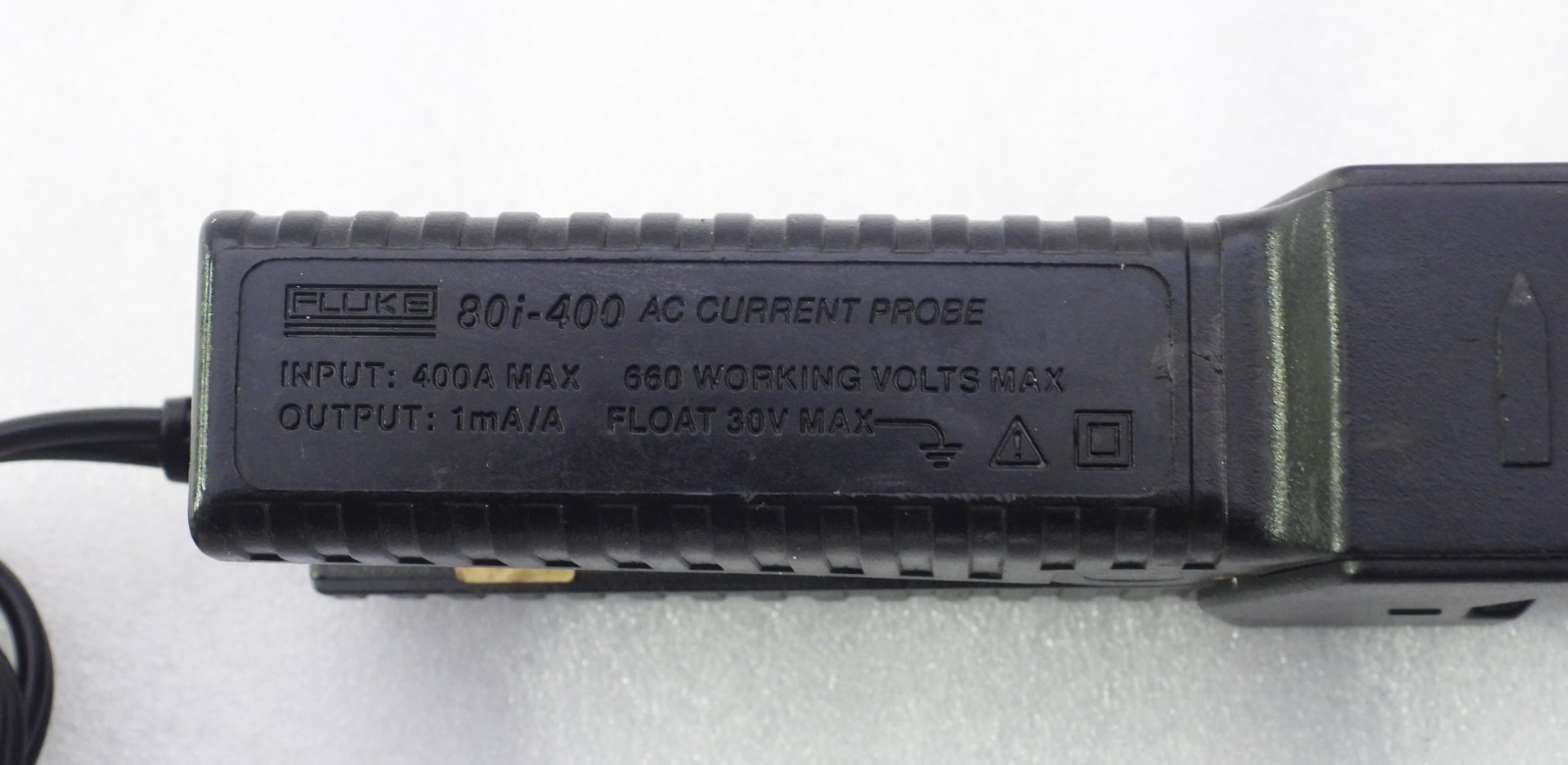 FLUKE 80i-400 AC CURRENT CLAMP PROBE ACCESSORY 400A 1MA/A 660 VOLTS