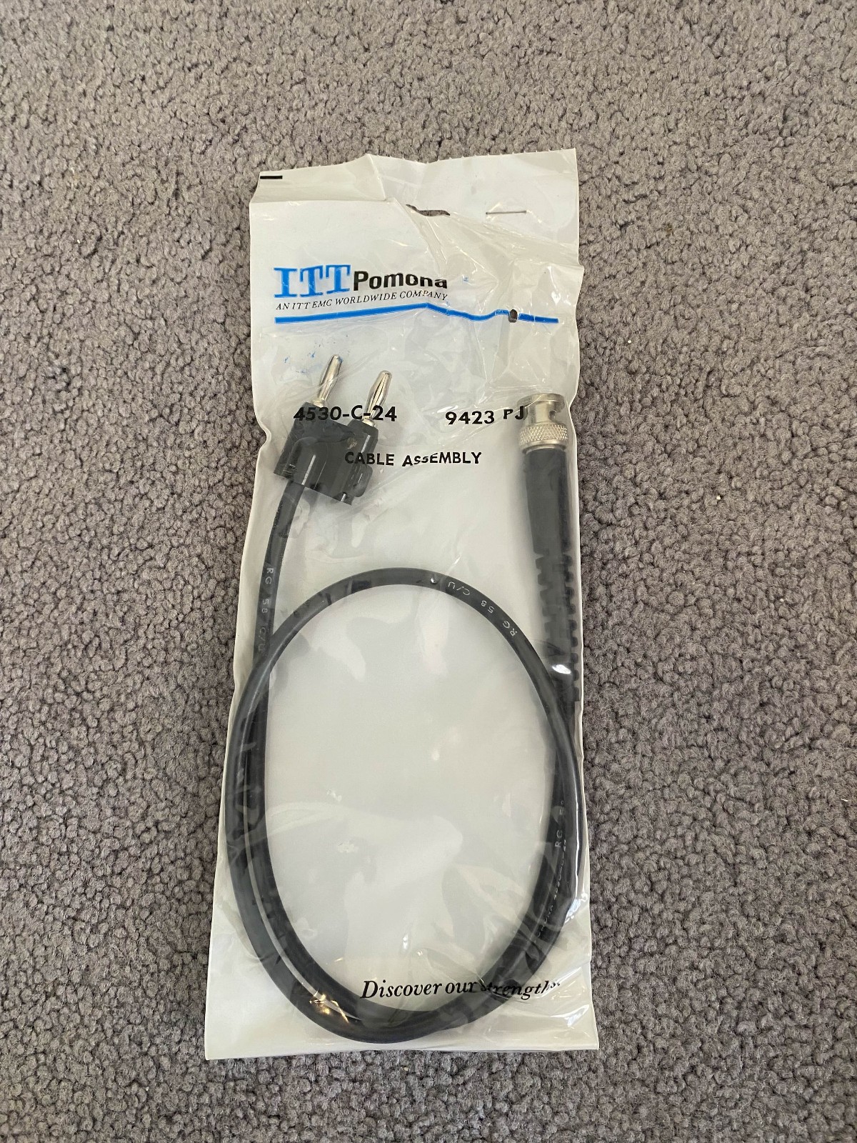 (SEALED) POMONA ELECTRONICS 4530-C-24 / 4530C24 Cable Assembly