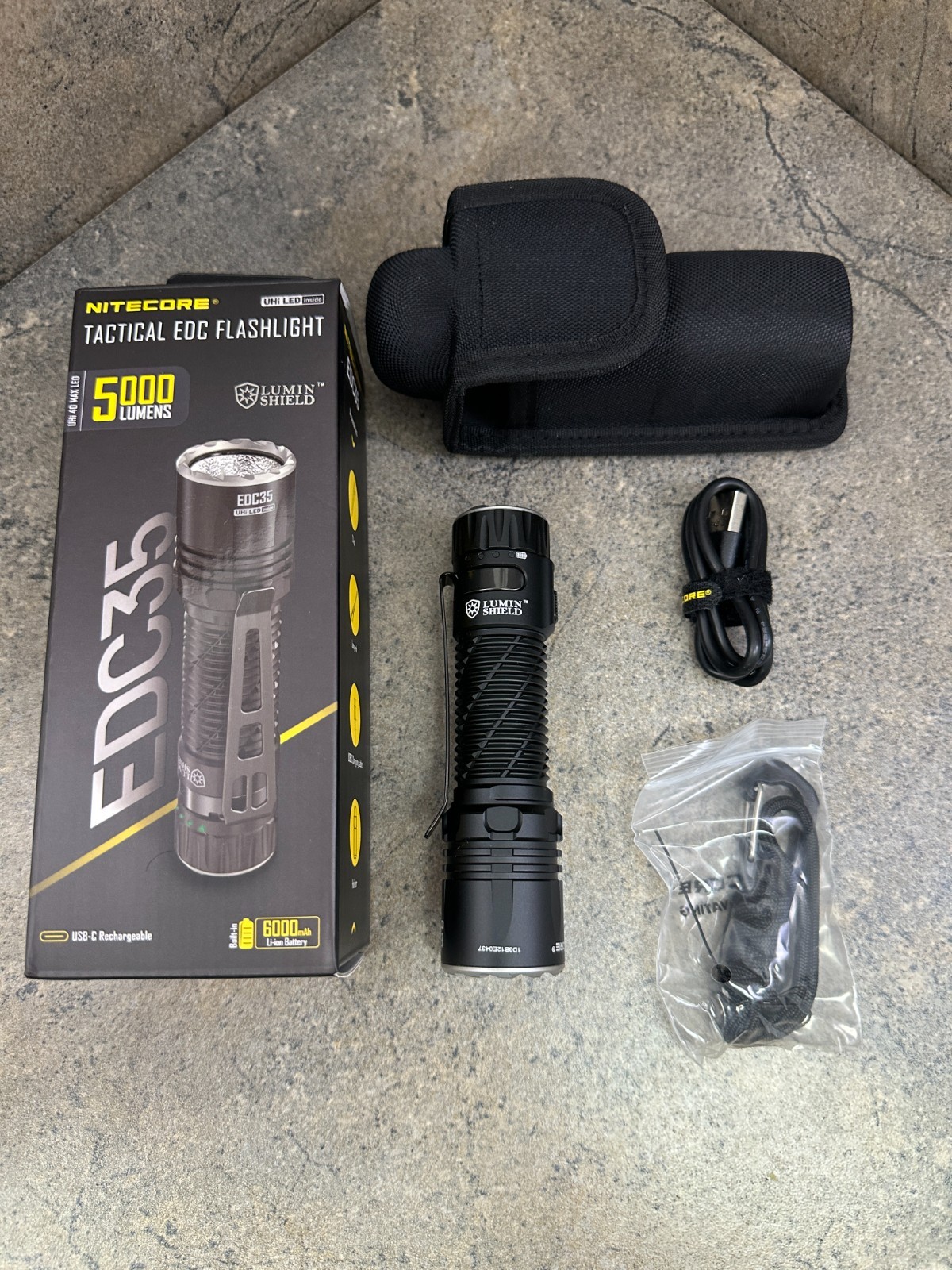 Nitecore EDC35 Rechargeable Tactical EDC Flashlight - USB-C 5000 Lumens