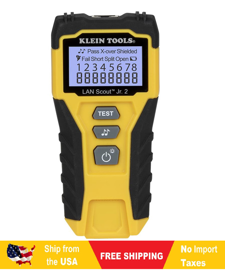 Klein Tools VDV526-200 Cable Tester, LAN Scout Jr. 2 Ethernet Tester for CAT 5e,