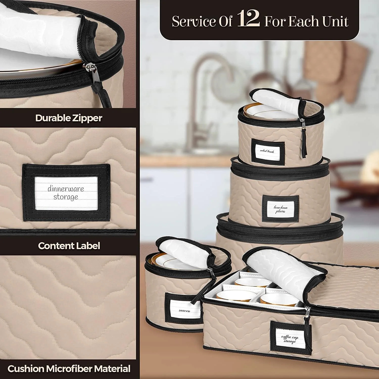 China Storage Containers 5-Piece Set Moving Boxes, Quilted Microfiber | Organize