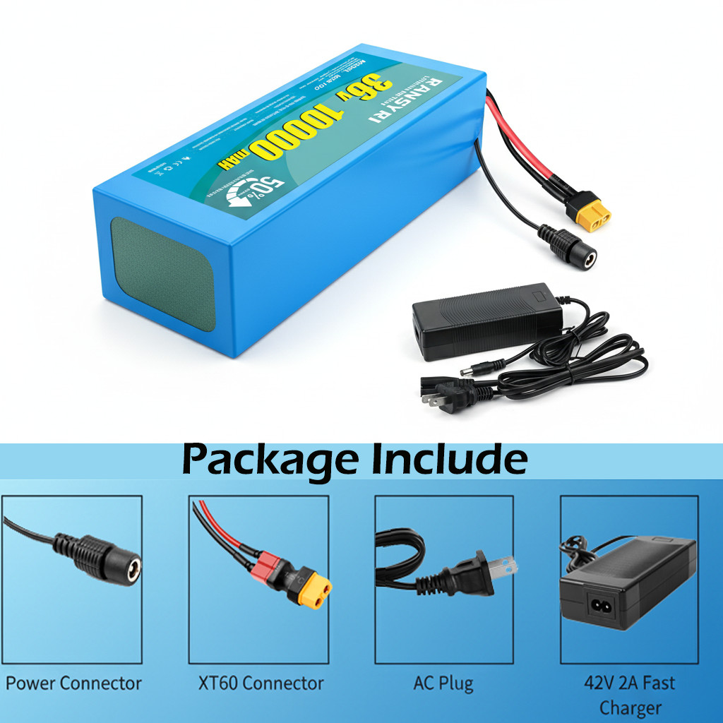 New 36V 10AH lithium Battery