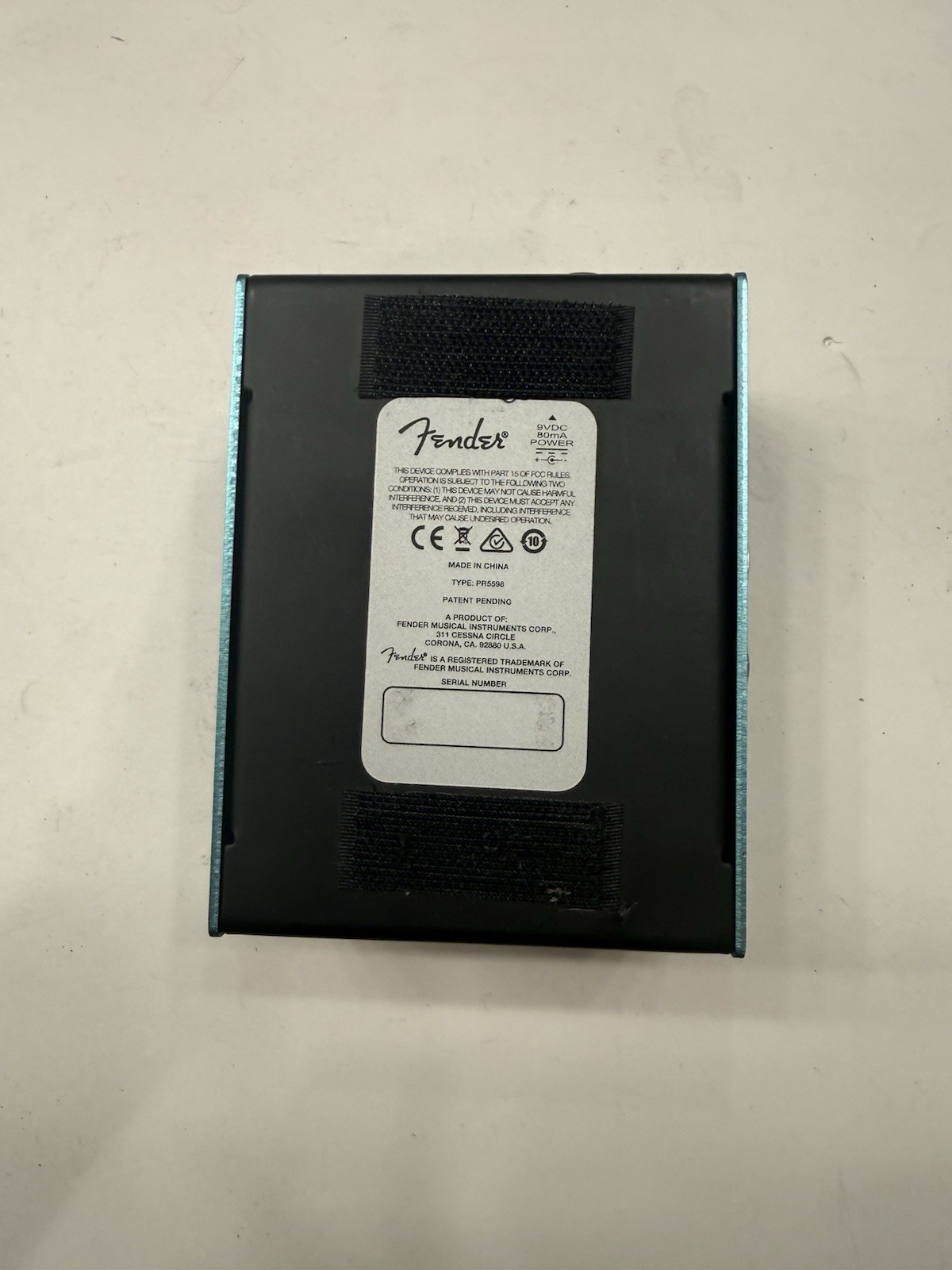 Fender Bubbler Analog Chorus Guitar Effect Pedal + Box