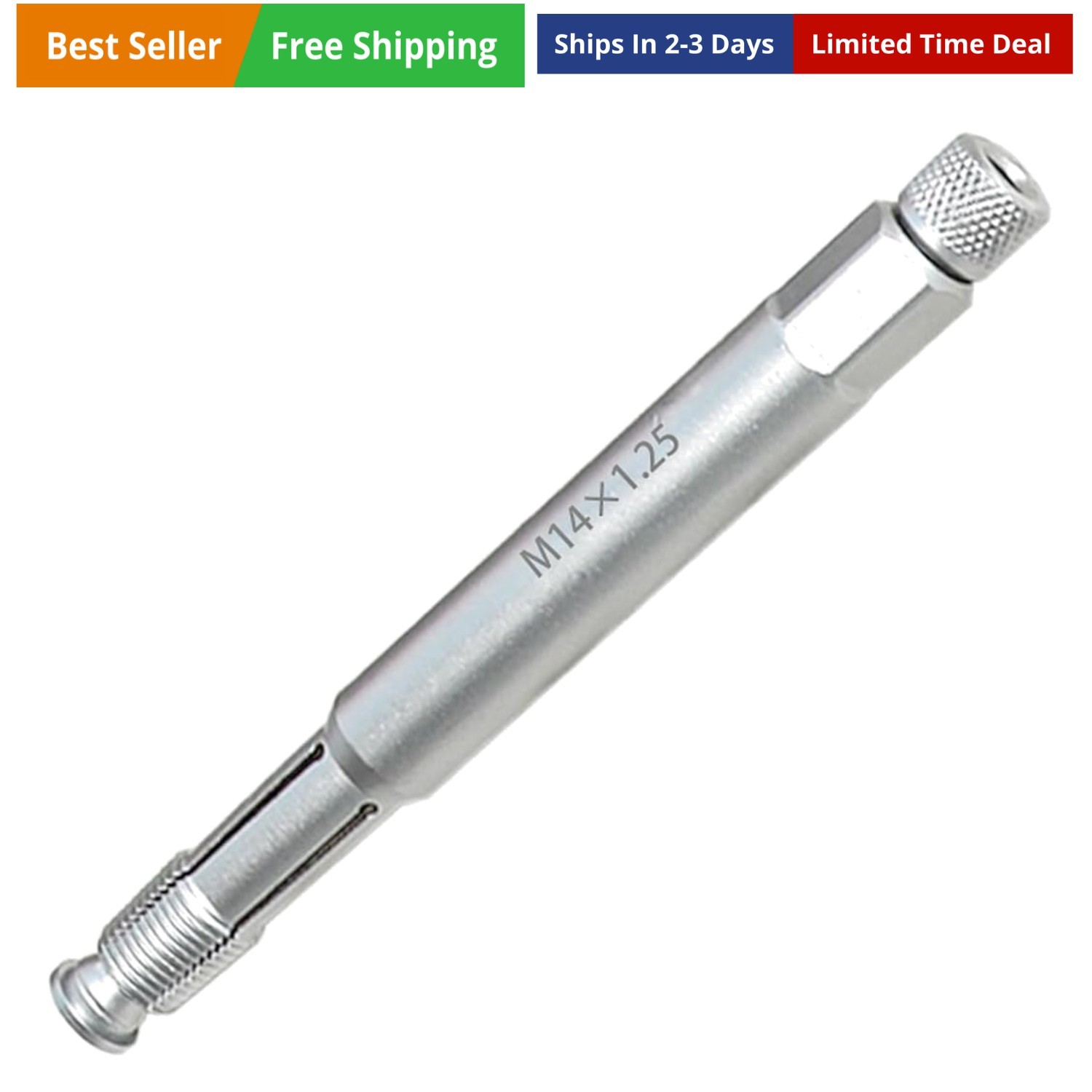 14mm Back Tap Spark Plug Thread Repair Tool M14x1.25 Thread Chase Tap for Rep...