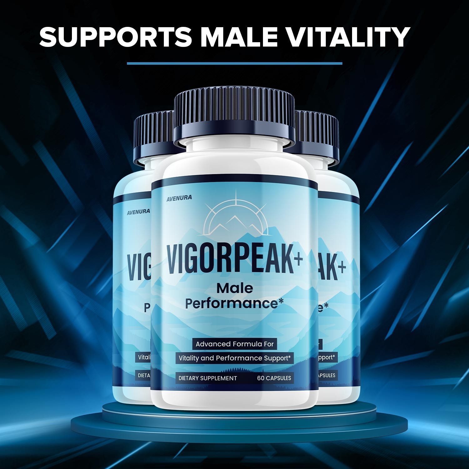 (3 Pack) VigorPeak for Men Capsules – Vigor Peak Advanced Formula Natural Blend