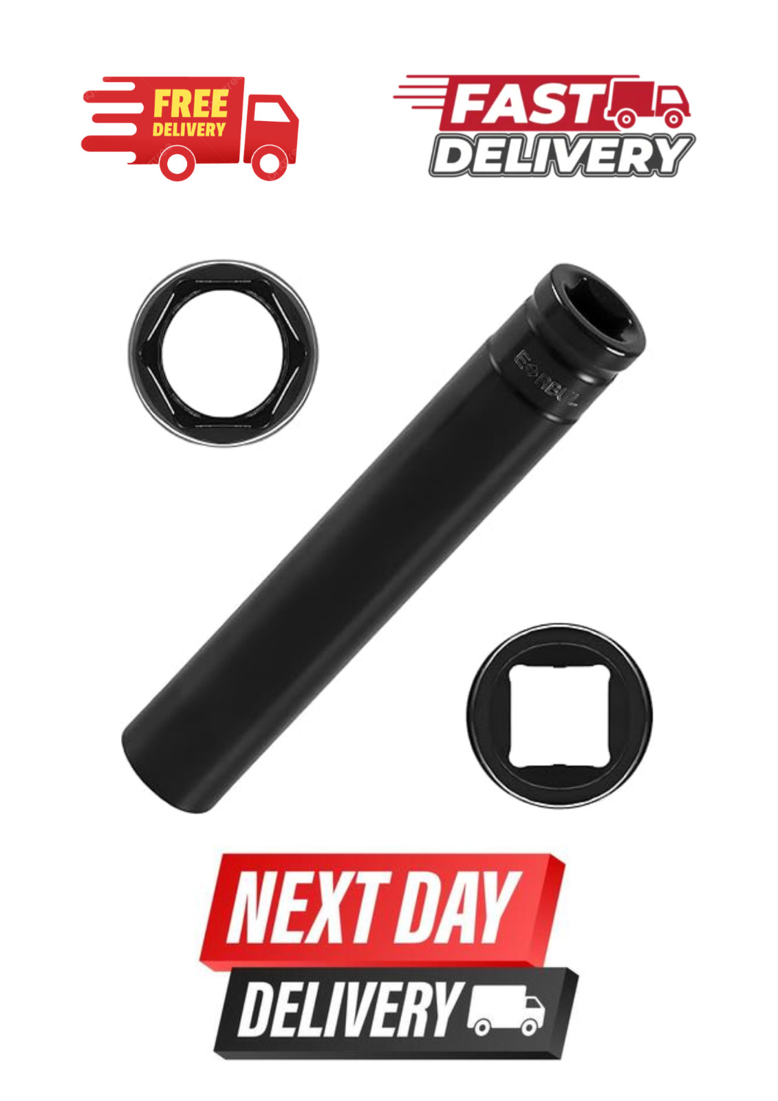 3/4" Truck Cage Bolt Socket, Extra Deep 1/2" Drive Removal Puller, OEM# 800921