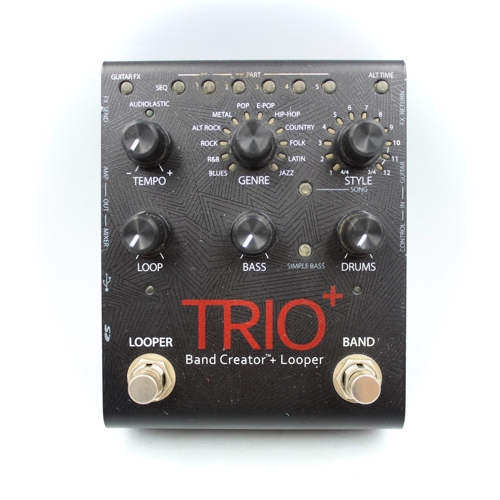 DigiTech TRIO Plus Band Creator + Looper With Original Box Power Supply 8GB SD