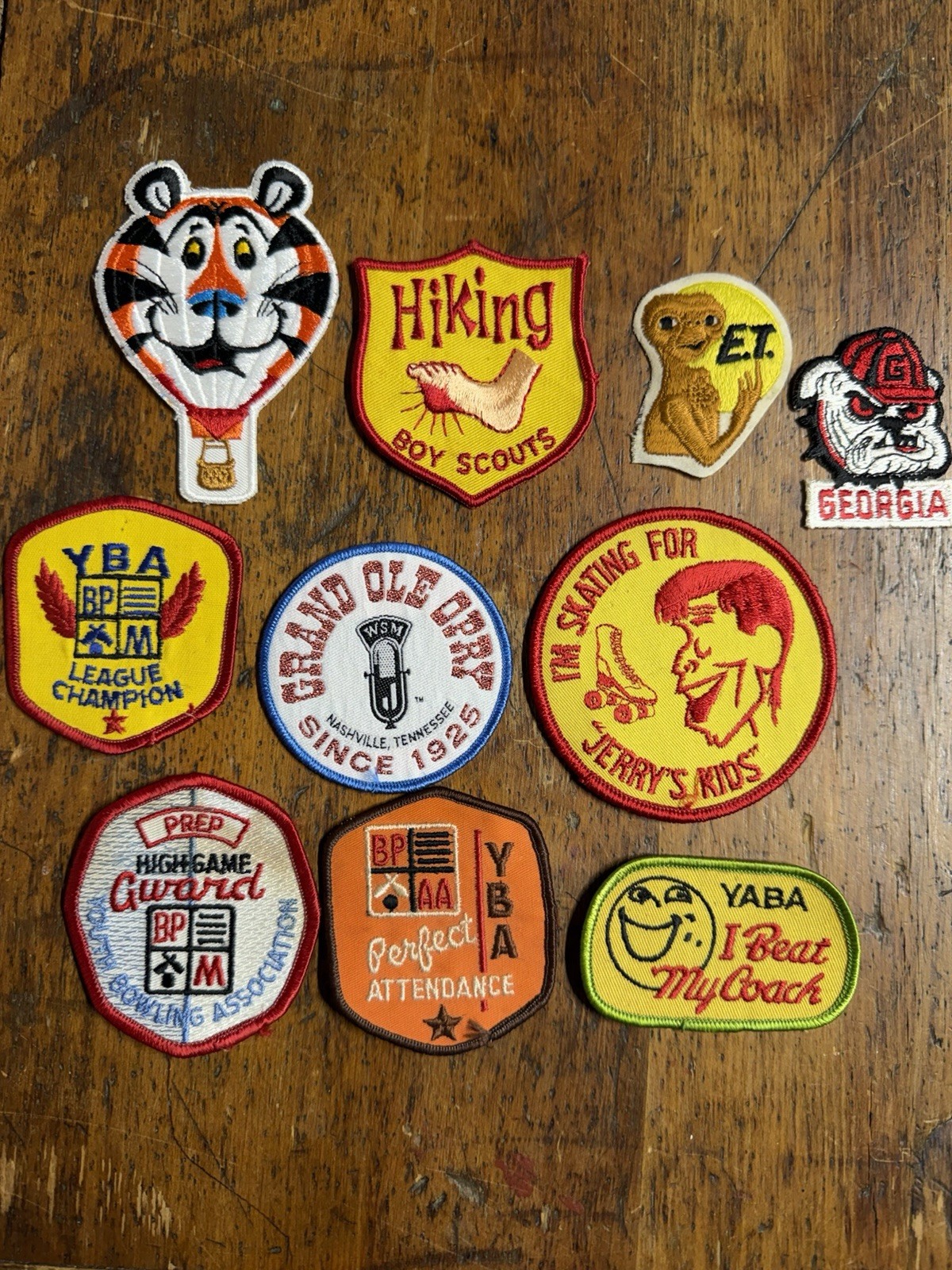 Lot Of Vintage Patches- Bowling, ET, Grand Ole Opry