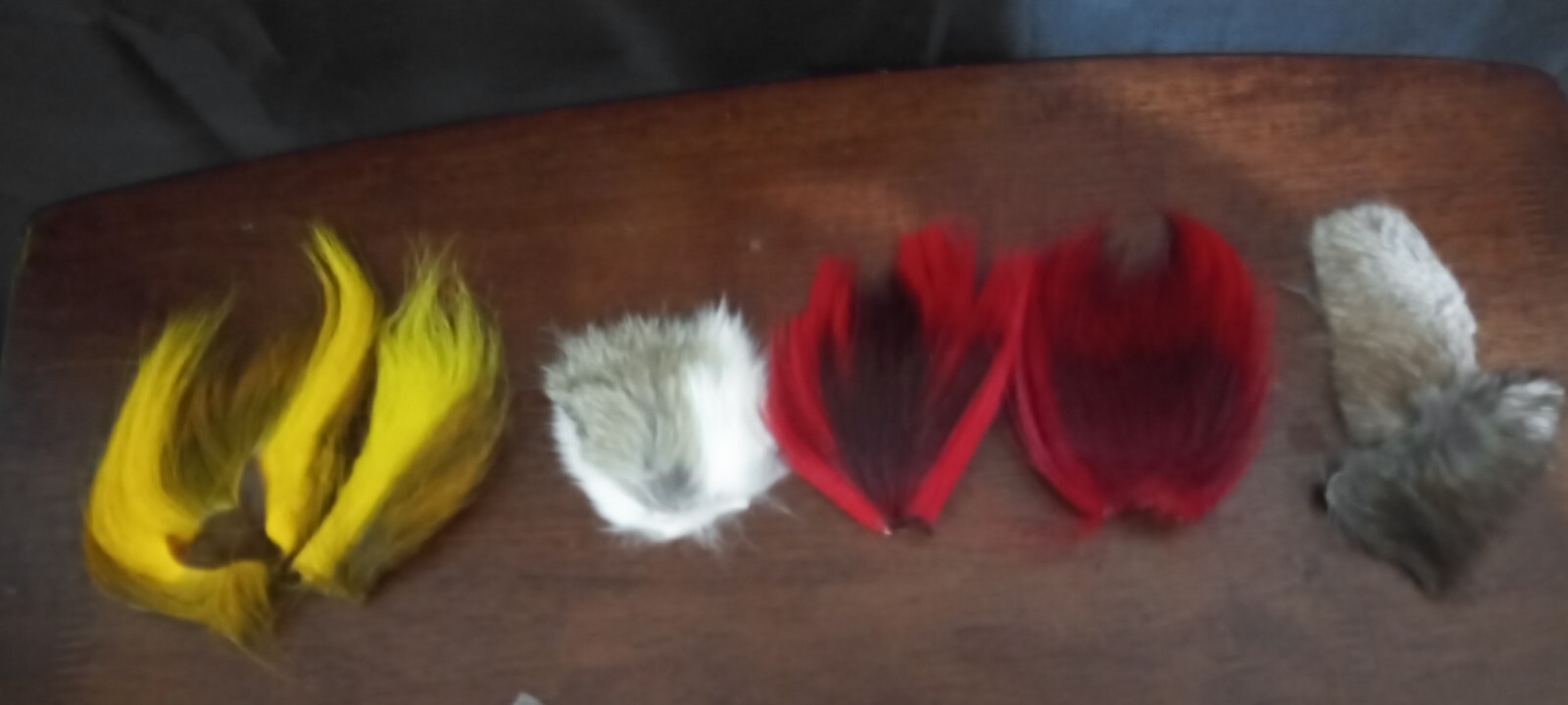 Lot of 5 Fly Tying Fishing Hare's Mask Buck Tail Dubbing Deer Body Hair etc.
