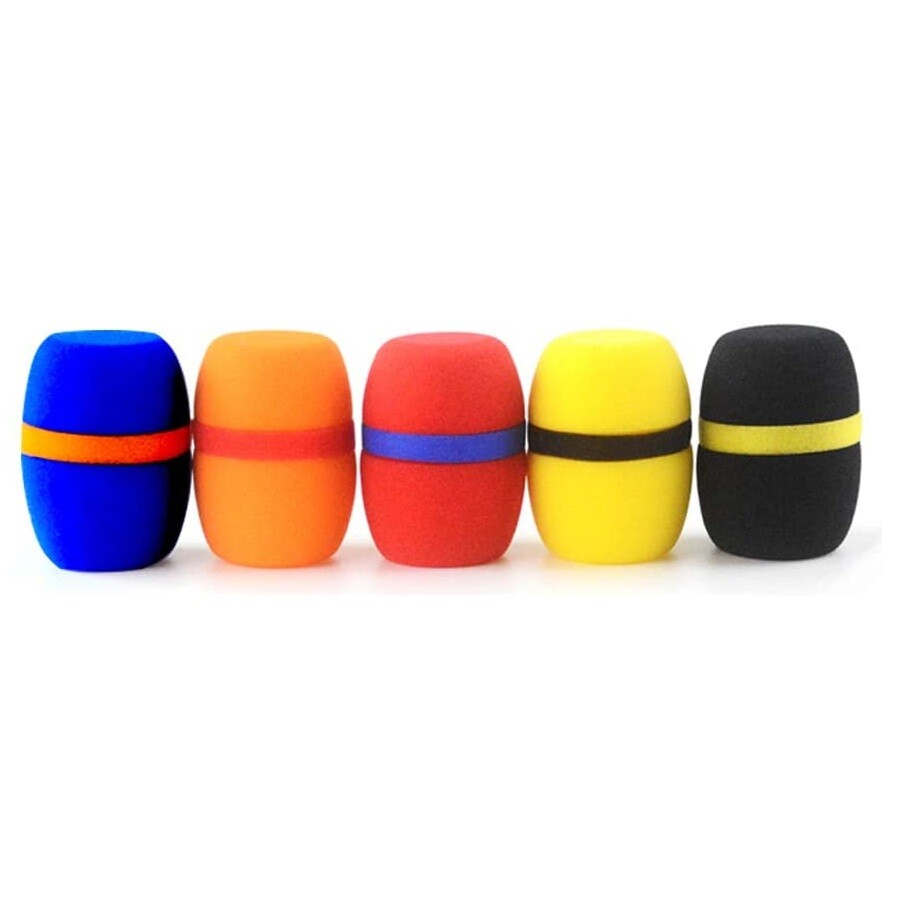 Thick Handheld Stage Foam Microphone Cover for Sennheiser Handheld Mic 5 Pack