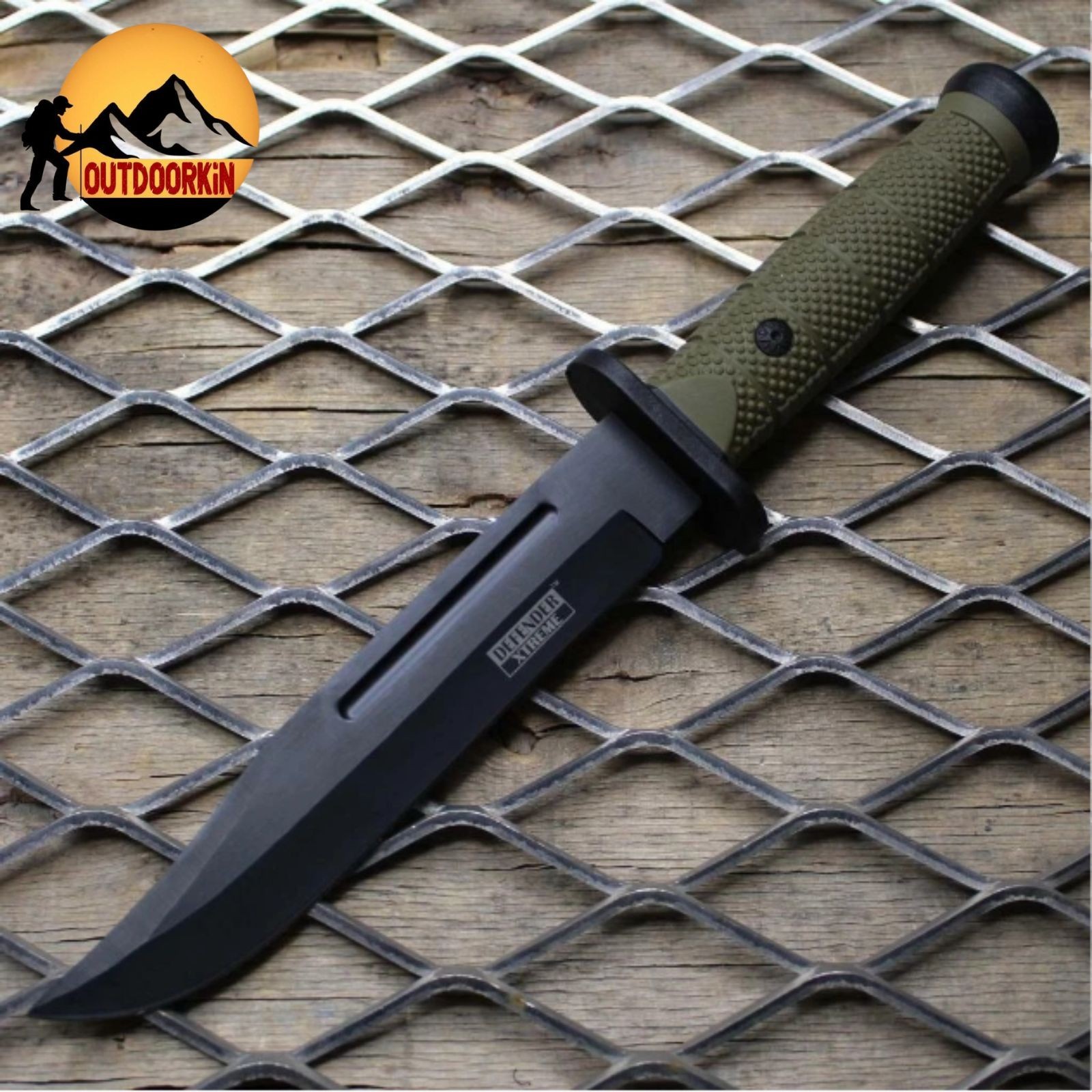 12" MILITARY Tactical Combat SURVIVAL Knife FIXED BLADE Hunting BOWIE + Sheath
