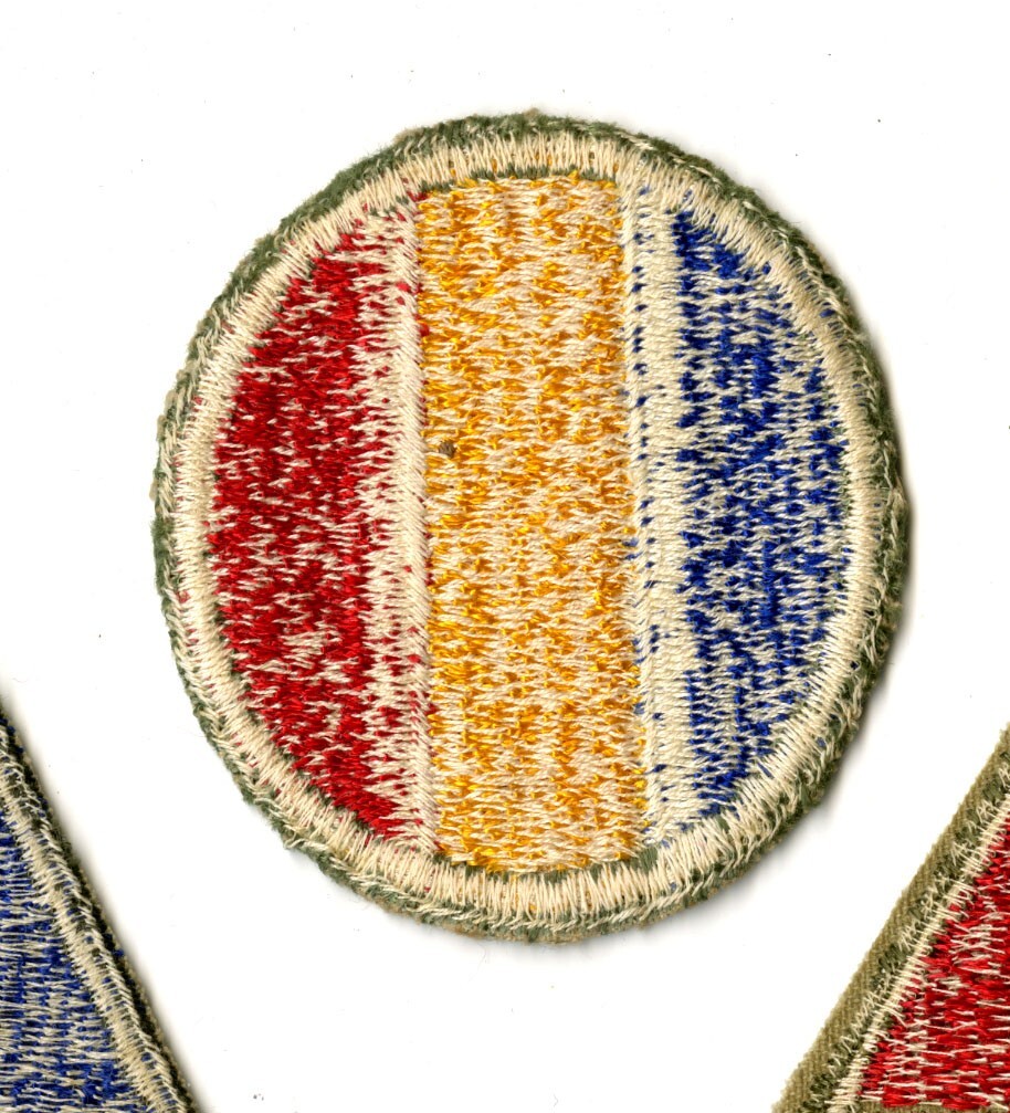 Replacement and Schools Command White Back Patch WWII Original