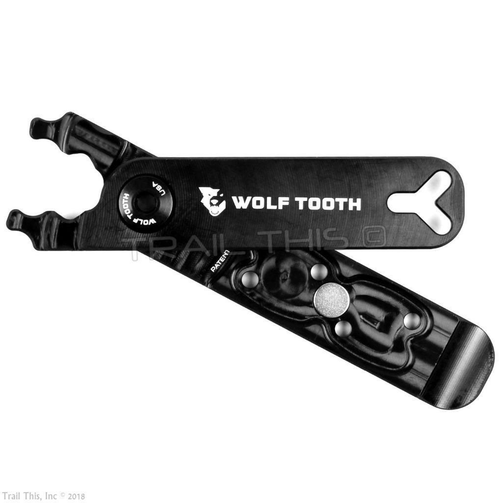 Wolf Tooth Pack Pliers Ultralight Bicycle Master Link Multi Tool - Black