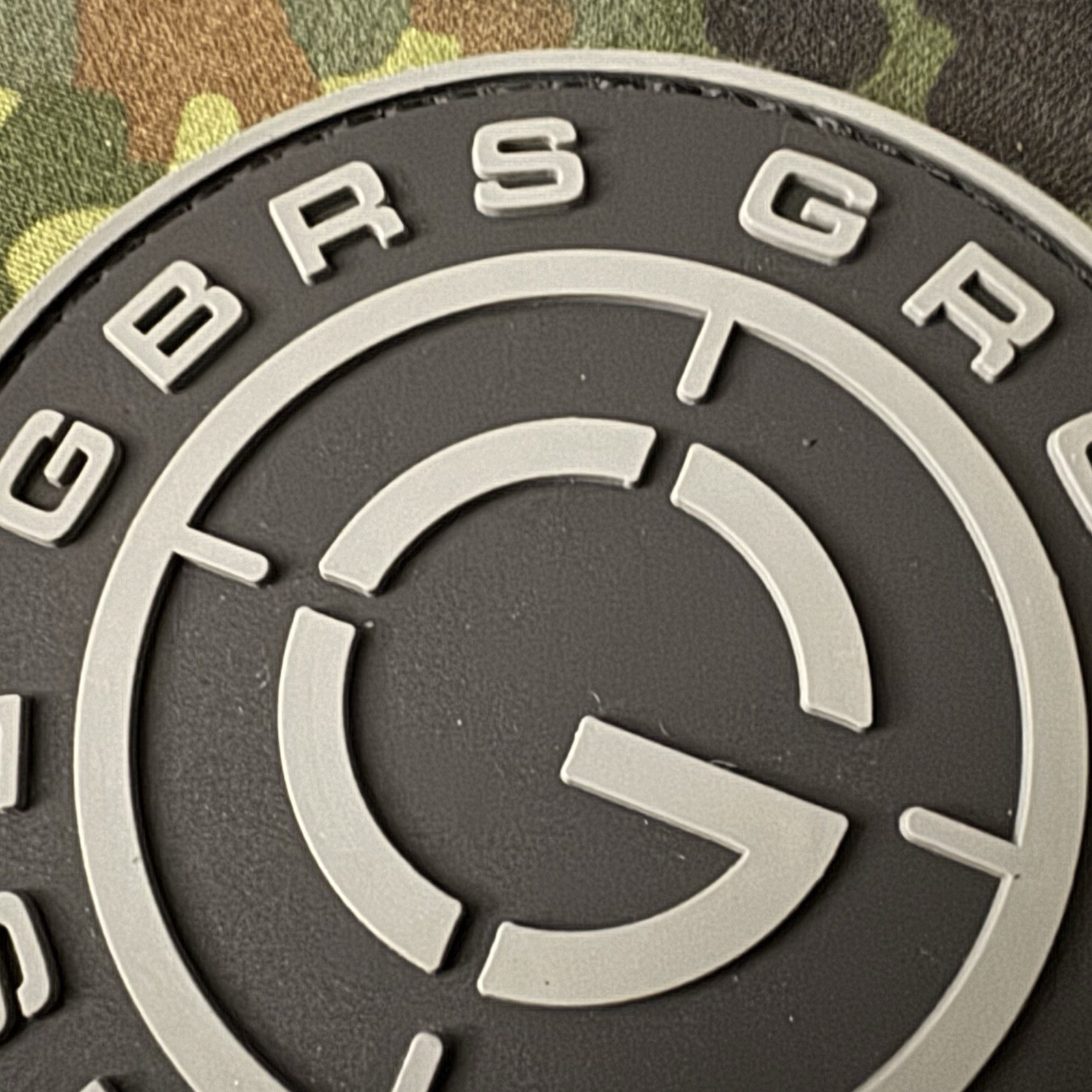 GBRS GROUP PVC Patch Hook Back Global Battlefield Research Solutions GRAY
