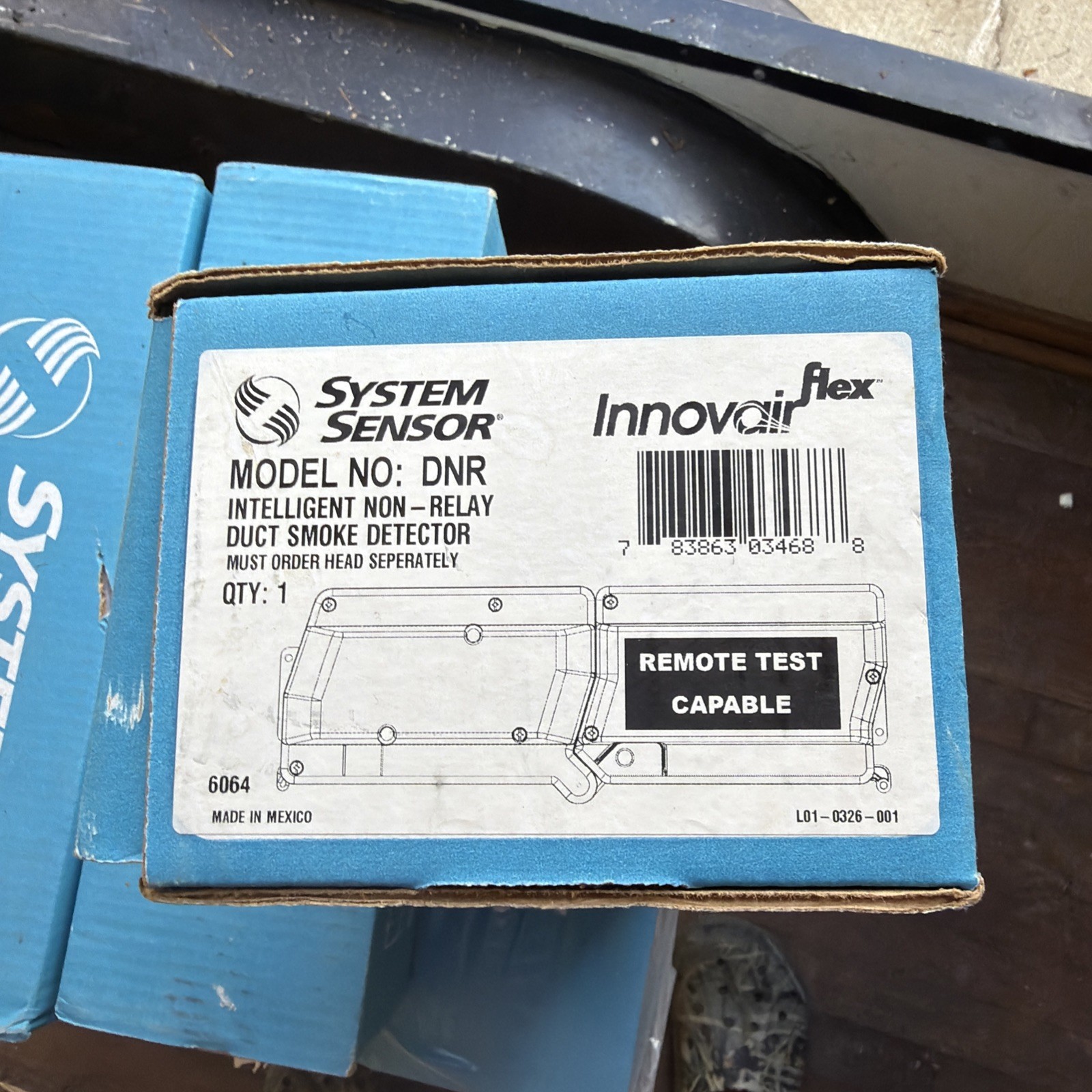 DNR System Sensor Intelligent Non-Relay Duct Smoke Detector