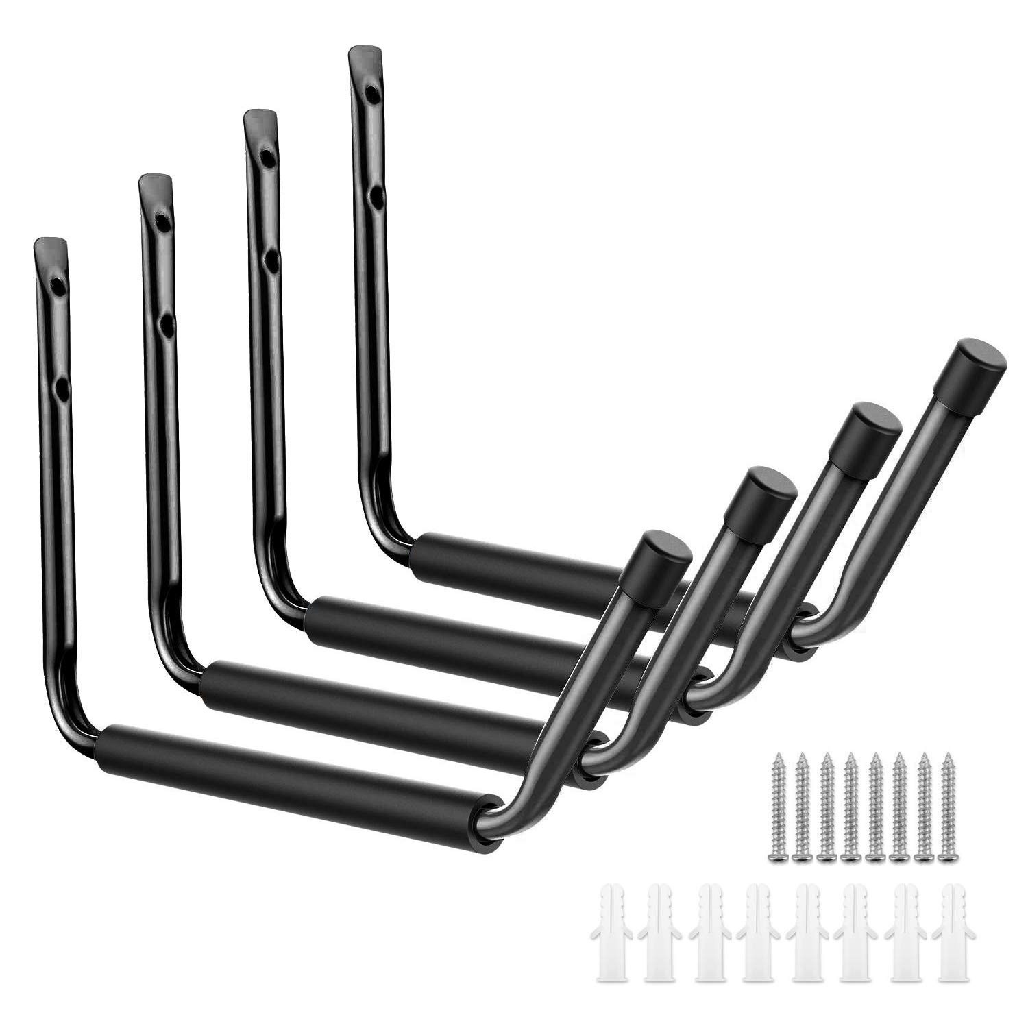 Heavy Duty Garage Indoor Kayak Storage Hooks Hanger, Wall Mounted Utility Han...