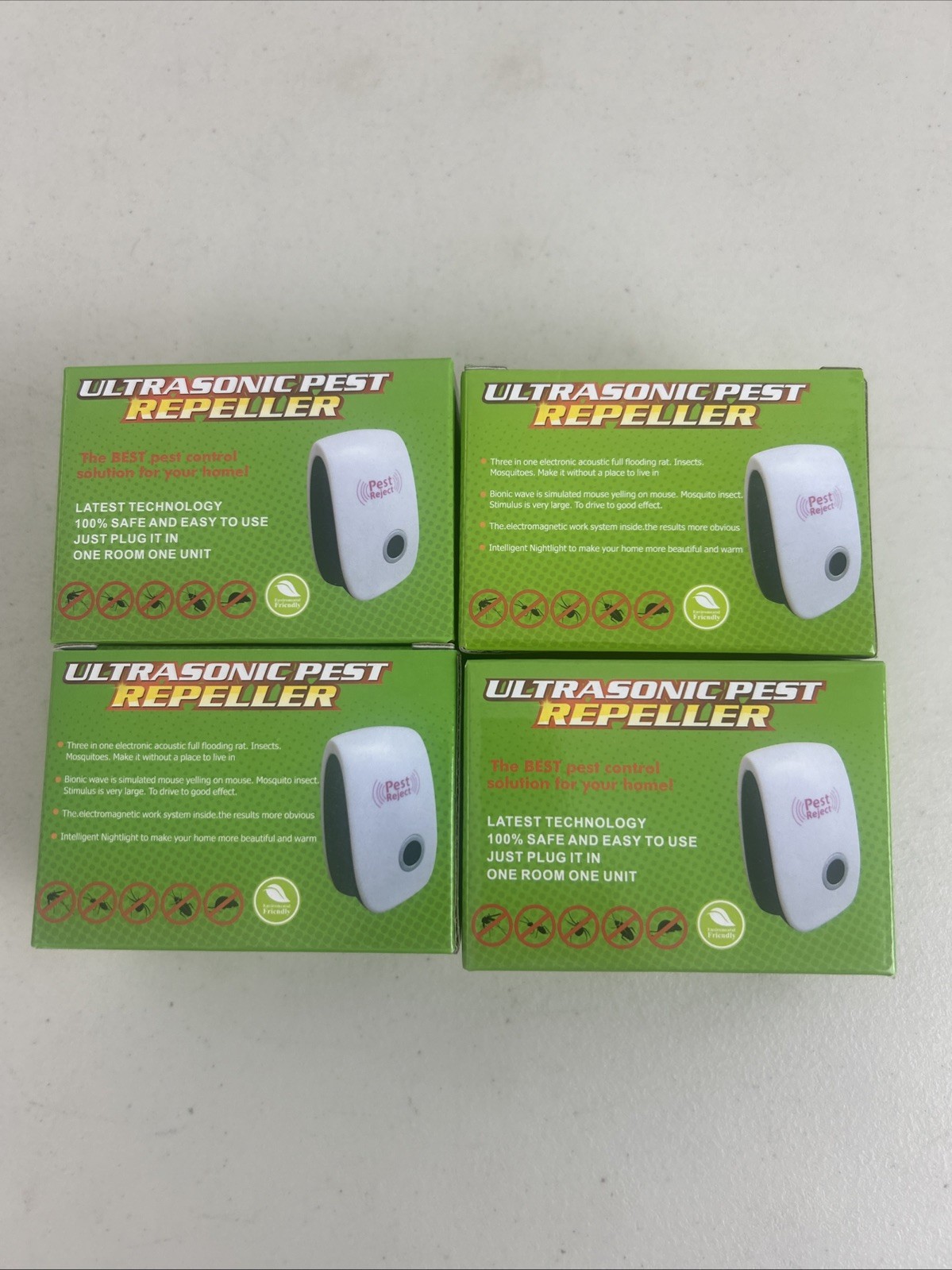 3*Electronic Pest Reject Control Ultrasonic Repeller Home Bug Rat Spider Roaches
