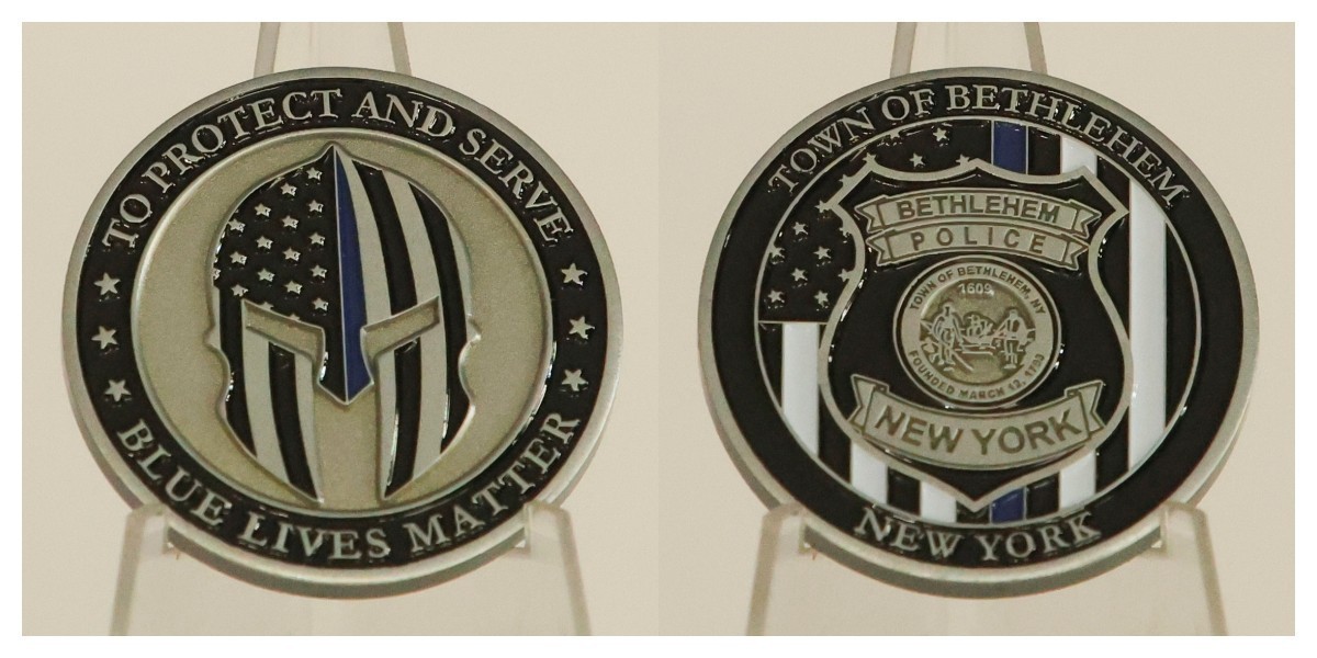 Bethlehem NY Police Blue Lives Matter Challenge Coin  4#F