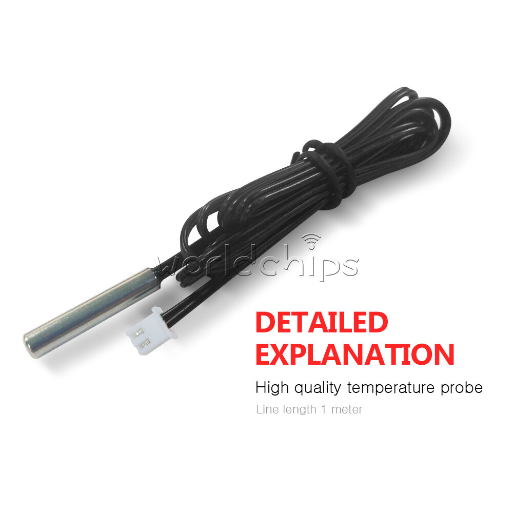 STC-3018 DC 12V Dual LED Display Temperature Controller Sensor Probe Thermostat