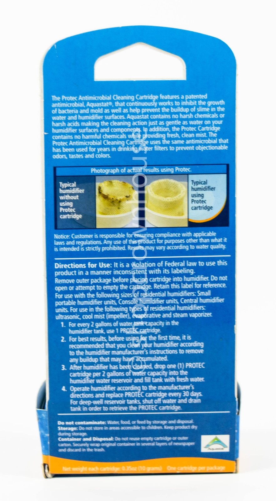 1 Protec Antimicrobial Cleaning Replacement Cartridges - Model PC-1