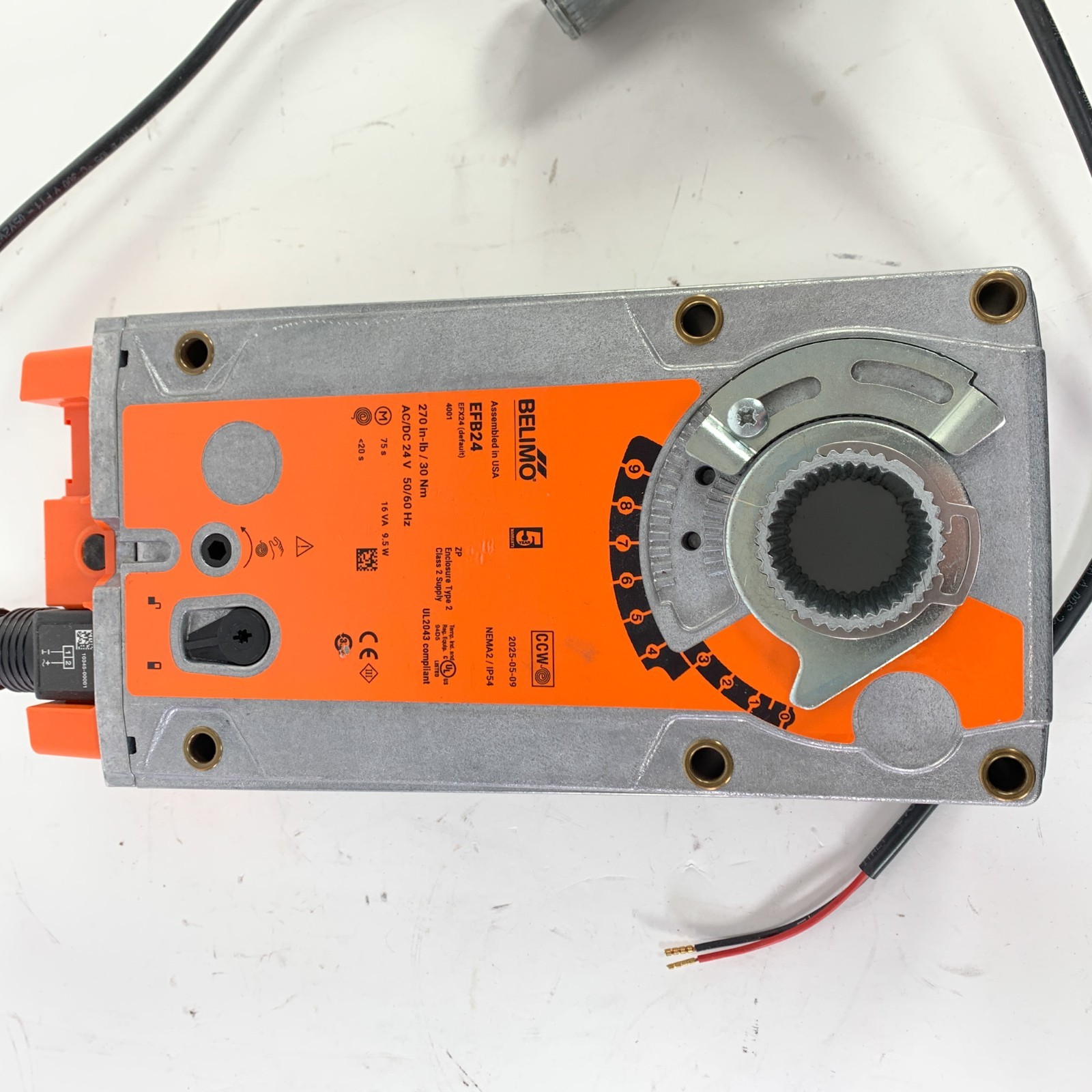 Belino EFB24 Damper Actuator 24v 270 in-lb Spring Return